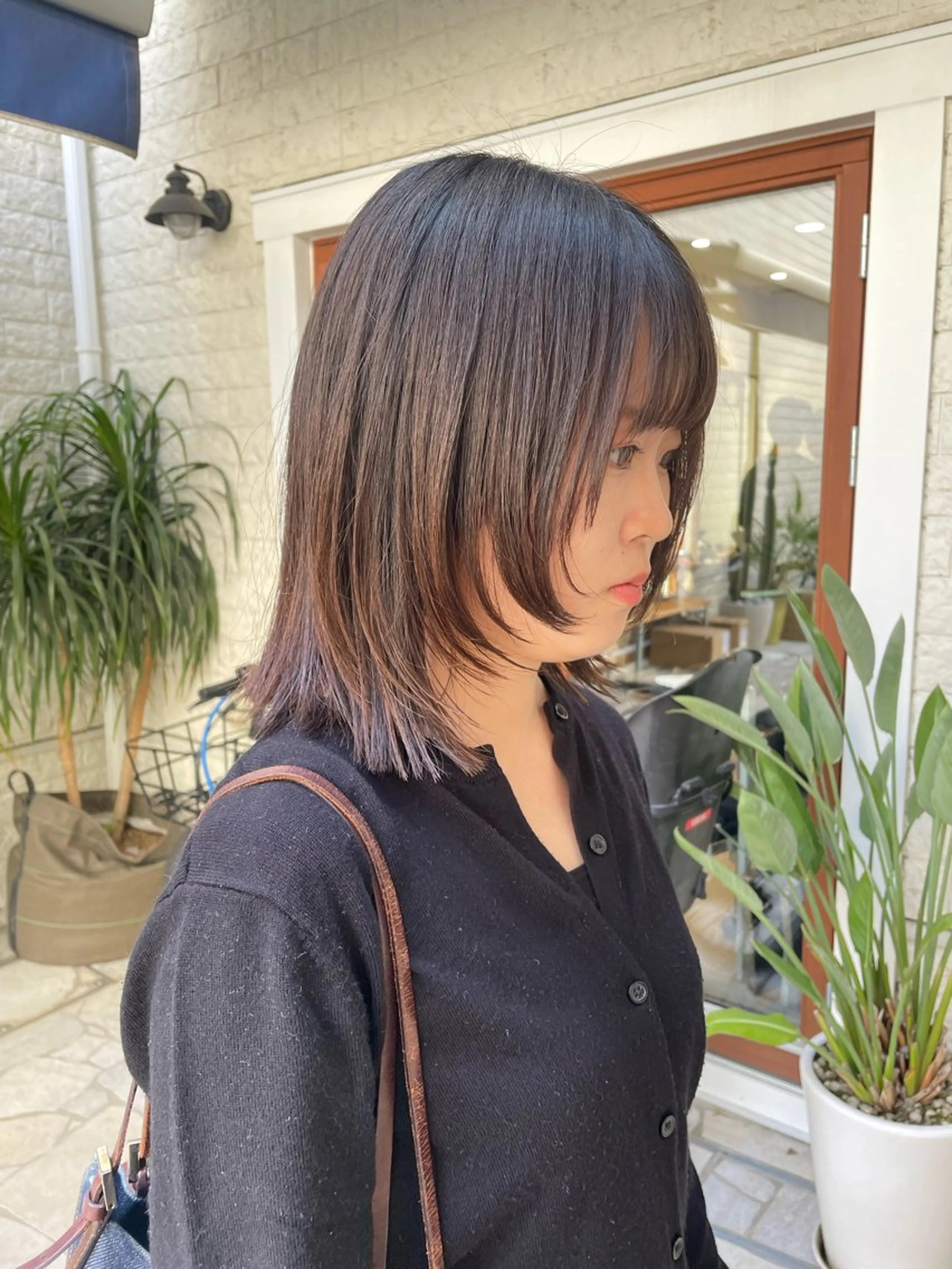 ミディアム カラー パーマ ヘアアレンジ 顔まわりレイヤー 顔周りカット 韓国風ヘア レイヤーカット 小顔カット カット 髪質改善ストレート✨ パーマヘア✨YUKIのヘアスタイル