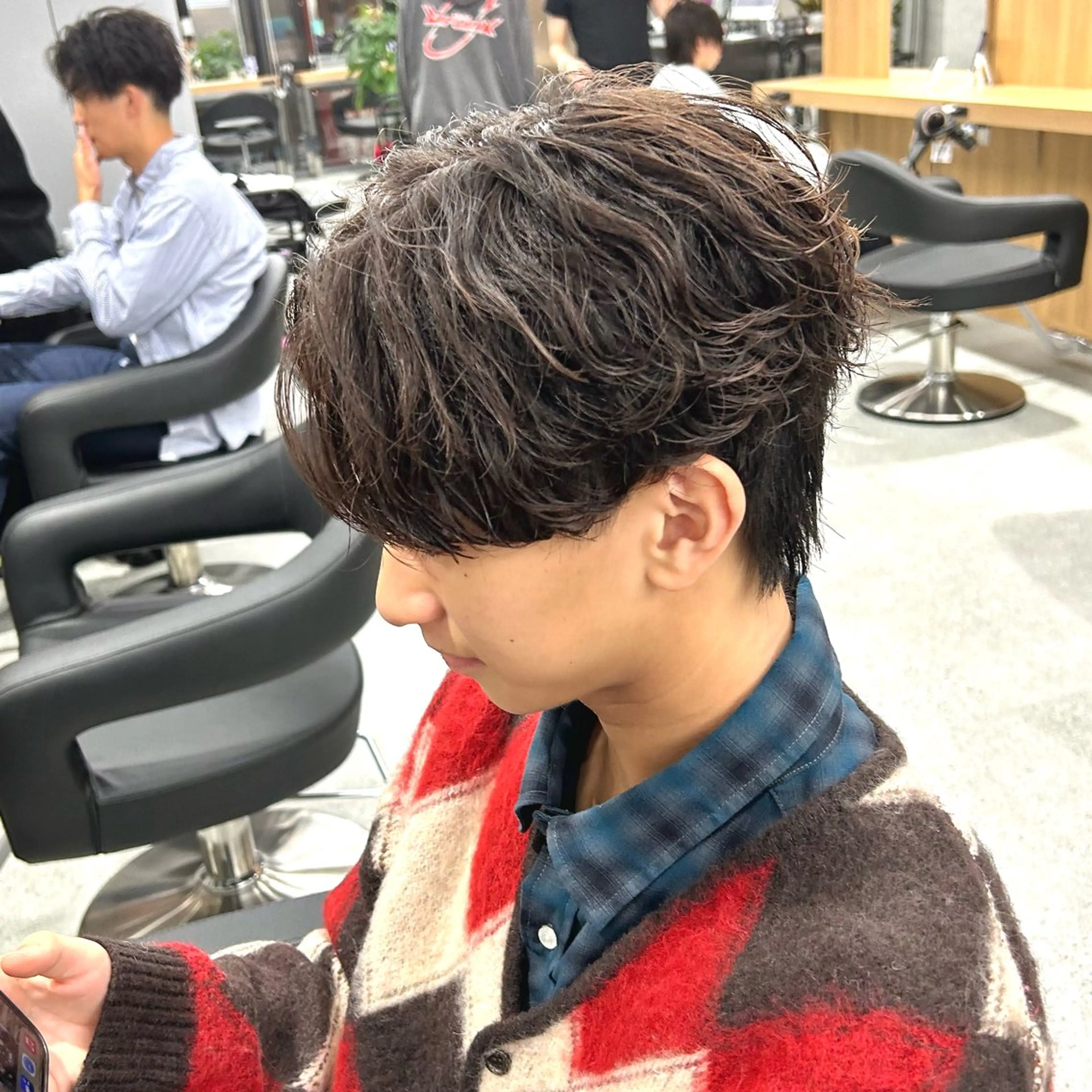 パーマ メンズ 🔥フェザーパーマ 特化🔥勇斗のヘアスタイル