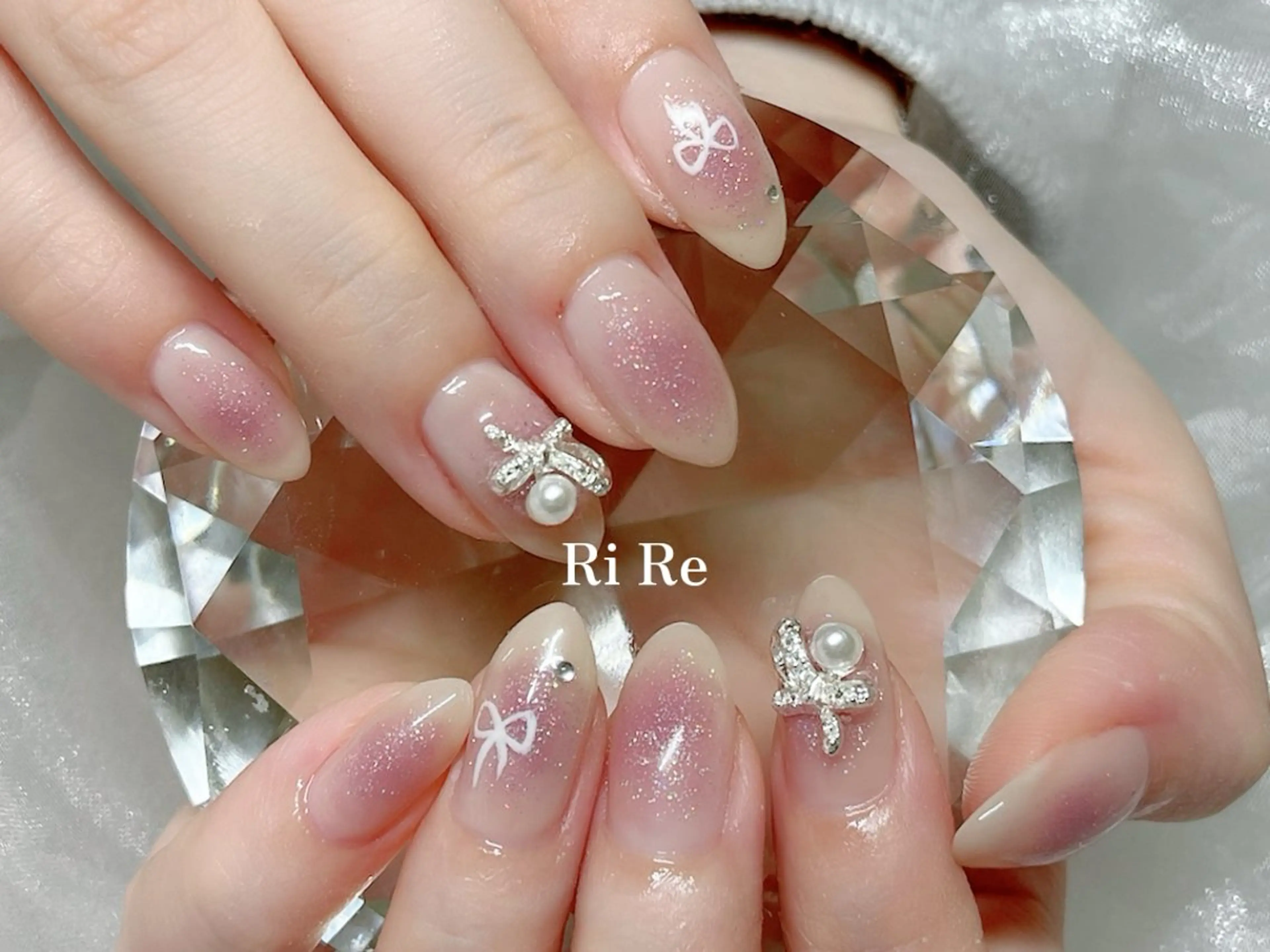 ネイル チークネイル ピンク Nailsalon RiRe♡Reikaのネイルデザイン