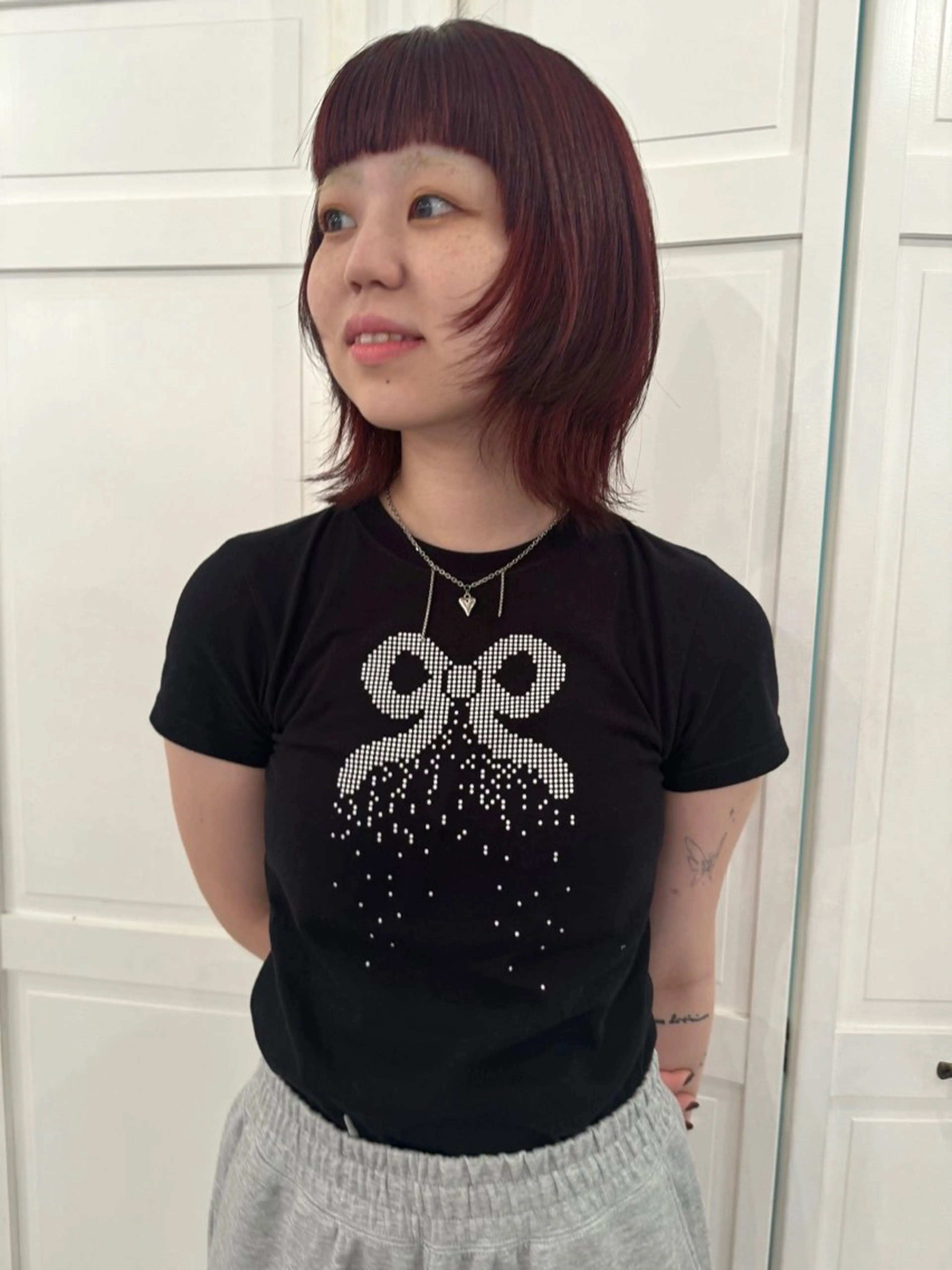 カラー ヘアカラー ブリーチカラー🎀 韓国風/寺門美優のヘアスタイル