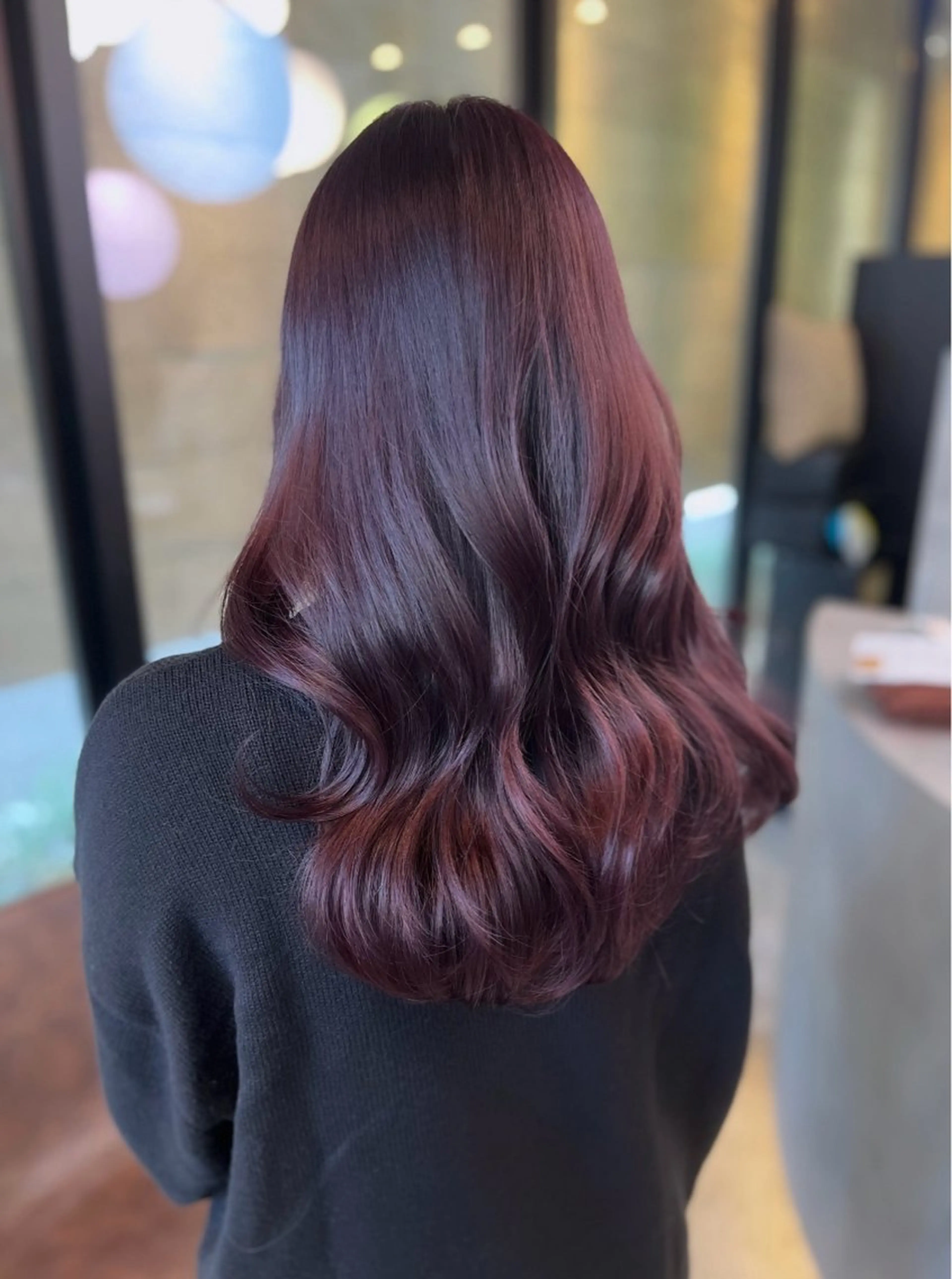 ロング カラー カシス カット ヘアカラー haruka ♡レイヤー/透明感のヘアスタイル
