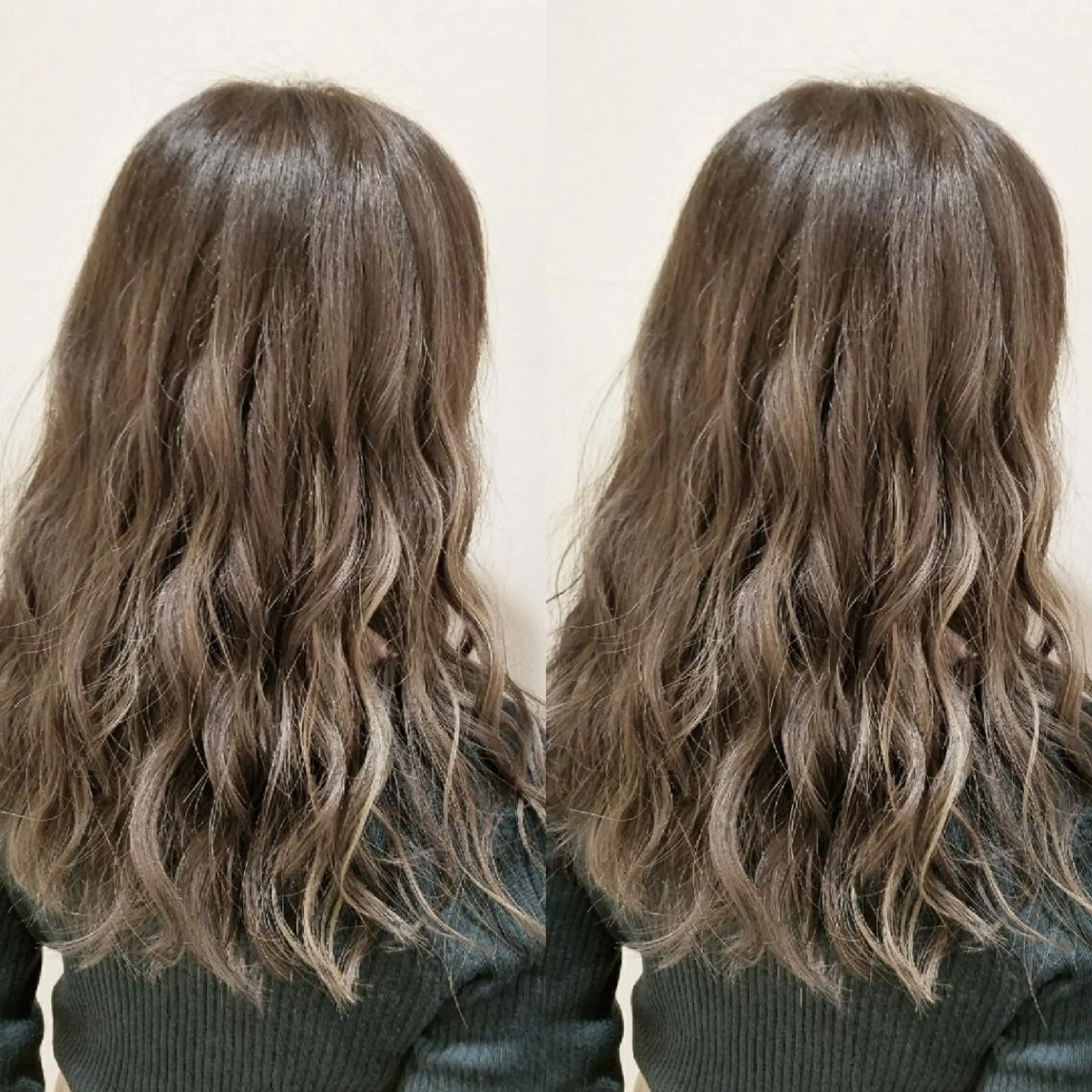 ロング カラー ベージュカラー ハイライトカラー オリーブベージュ 3Dハイライト ハイライト ブリーチ・ハイトーン 特化🎉内山のヘアスタイル