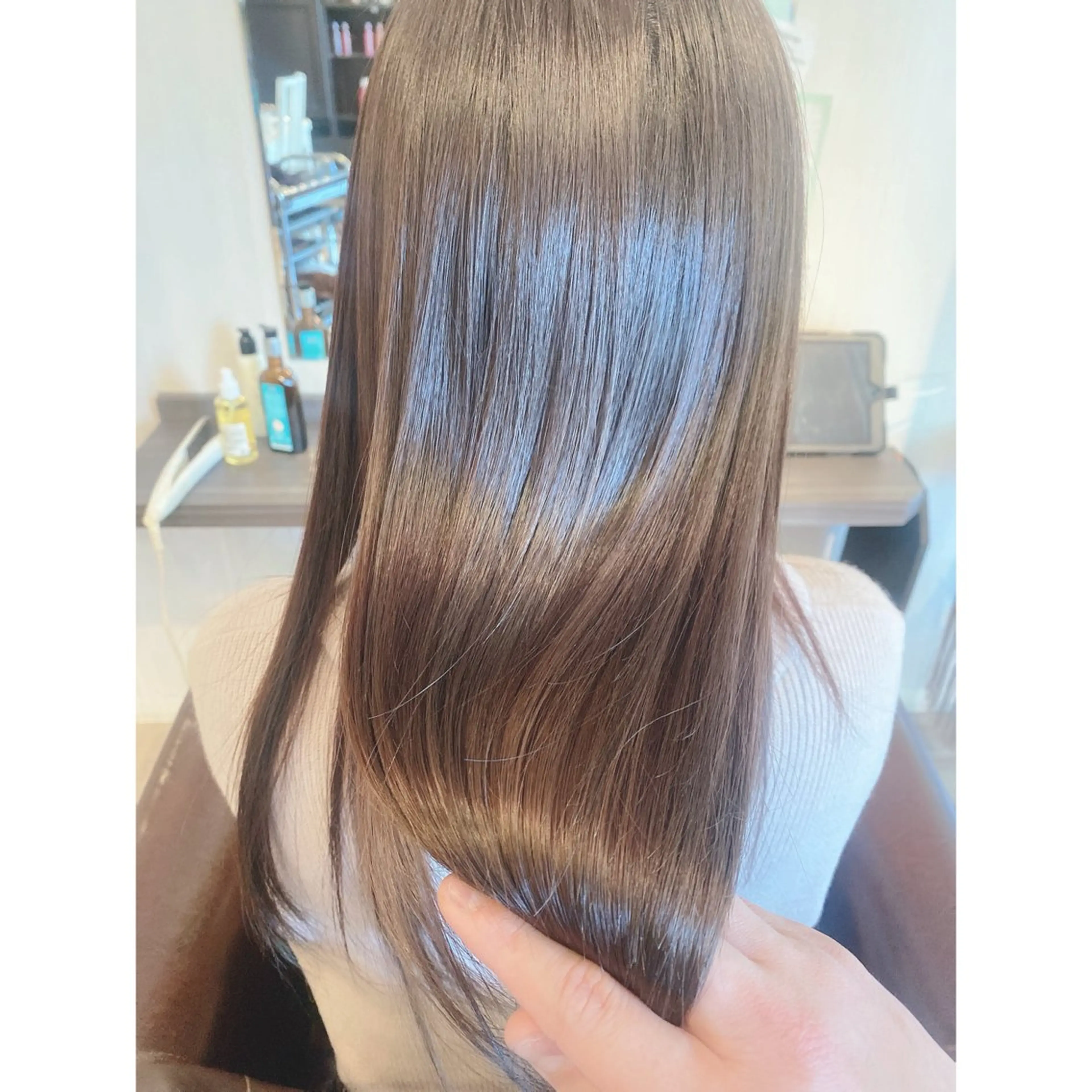 パーマ GARDEN髪質改善 美髪ストレートのヘアスタイル