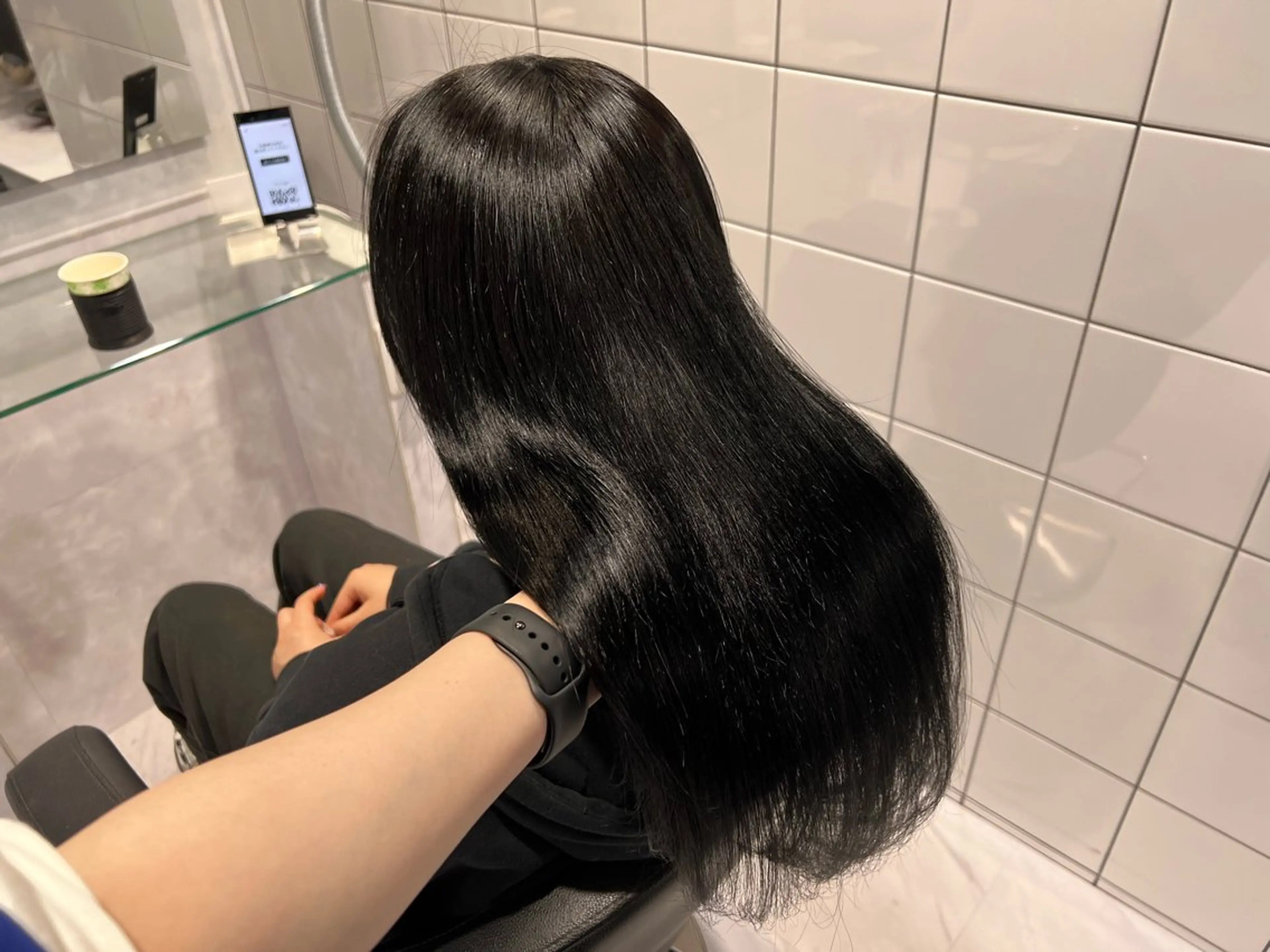 ロング カラー ヘアアレンジ メンズ 透明感カラー 髪質改善 🦋重くない暗髪🦋 Hana🦋のヘアスタイル