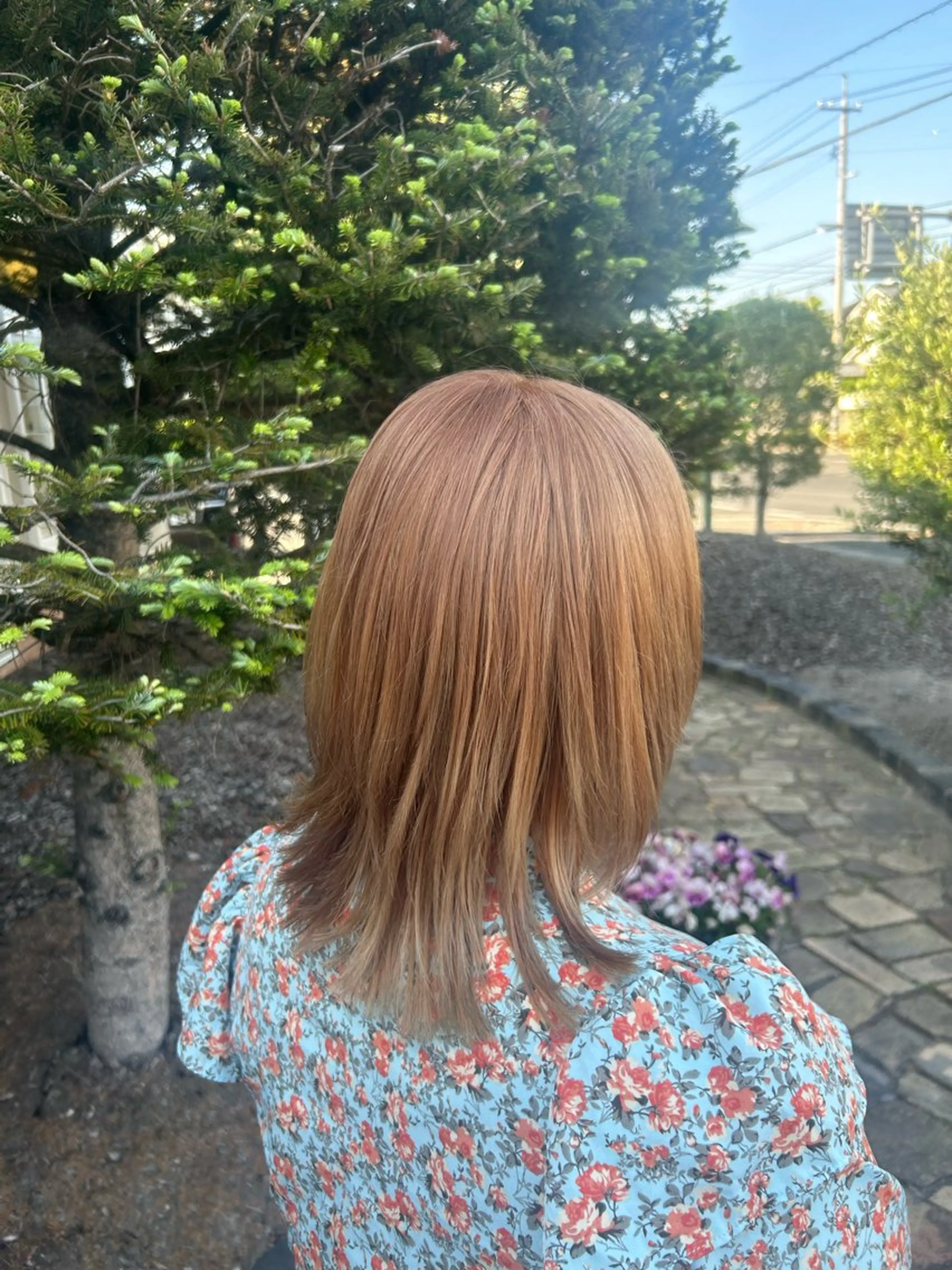 ミディアム カラー カット ヘアカラー Flat /rina🧸のヘアスタイル