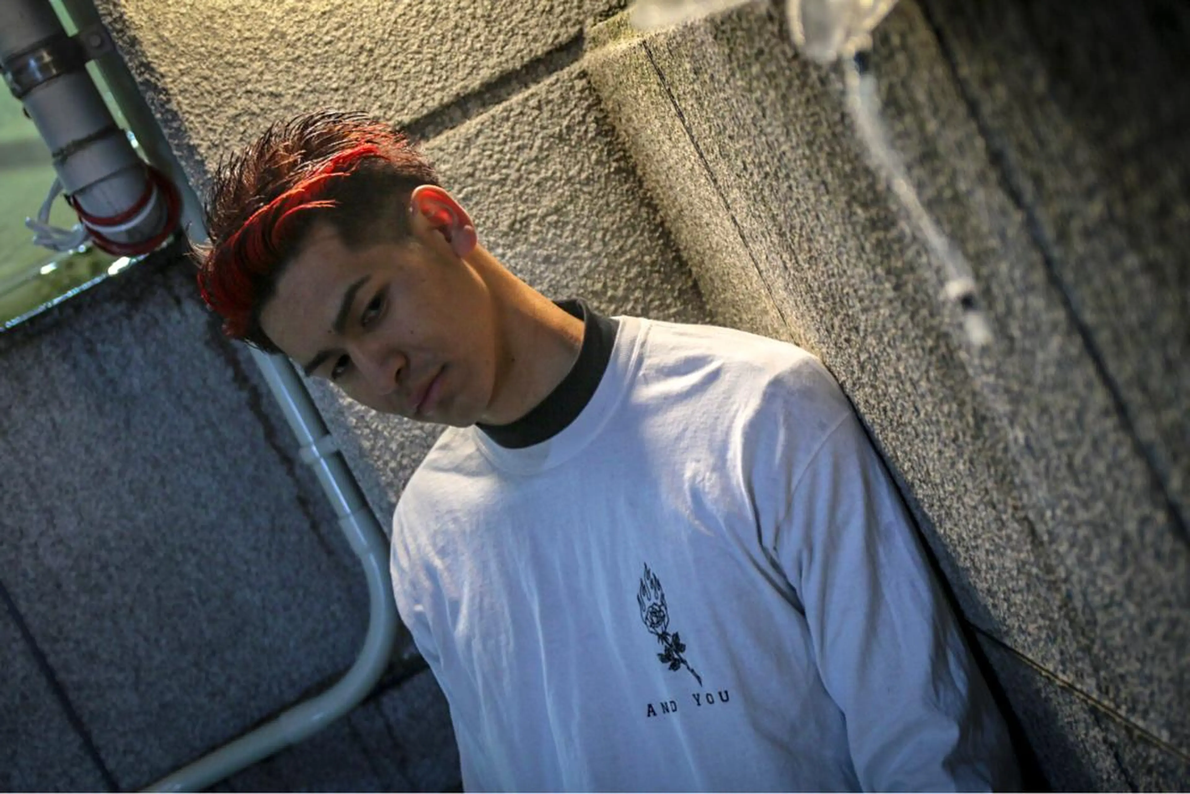 ショート カラー メンズ &.TIGRE 永野成知のヘアスタイル