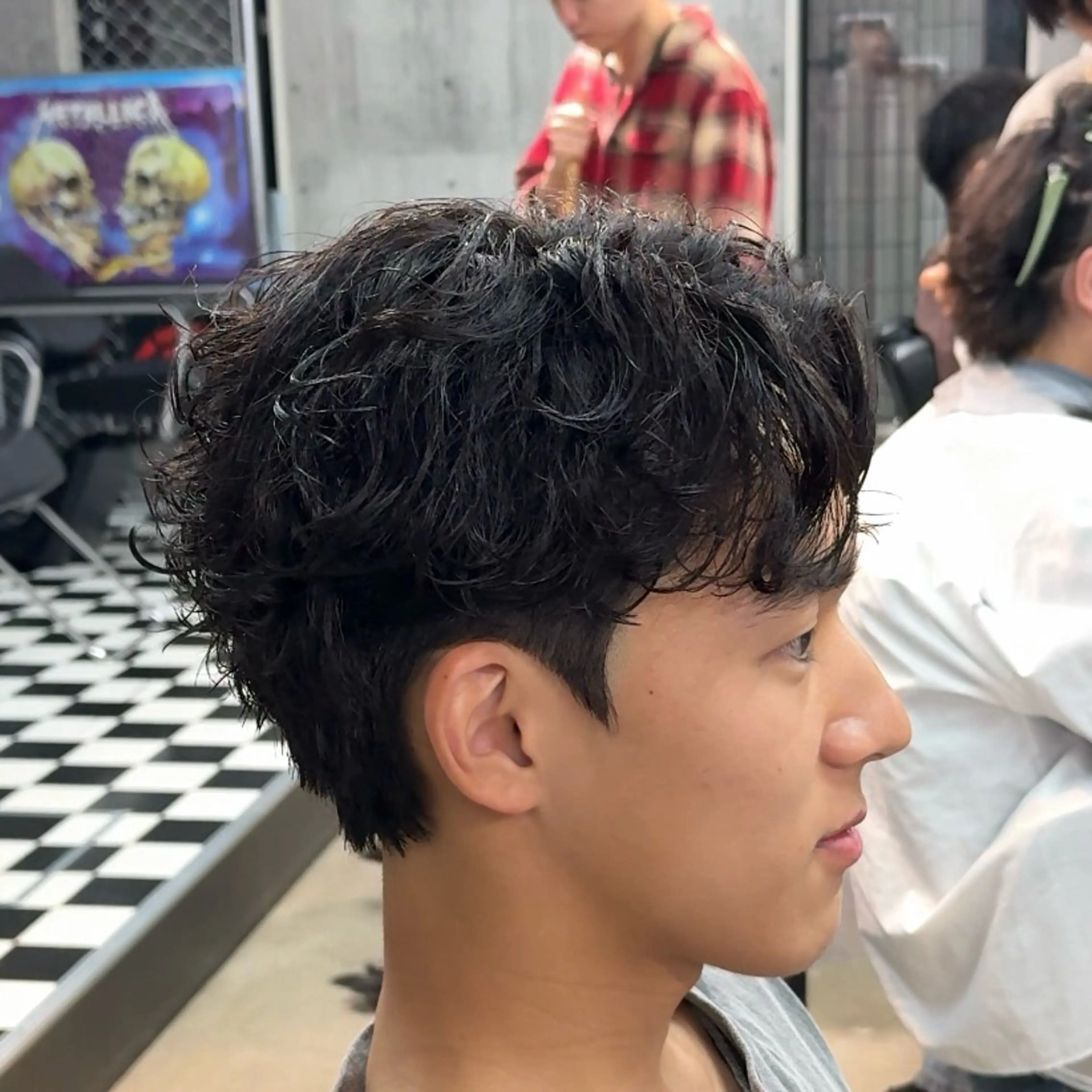 ショート パーマ ヘアアレンジ メンズ MENIN メンズ サロン　望月　涼太のヘアスタイル