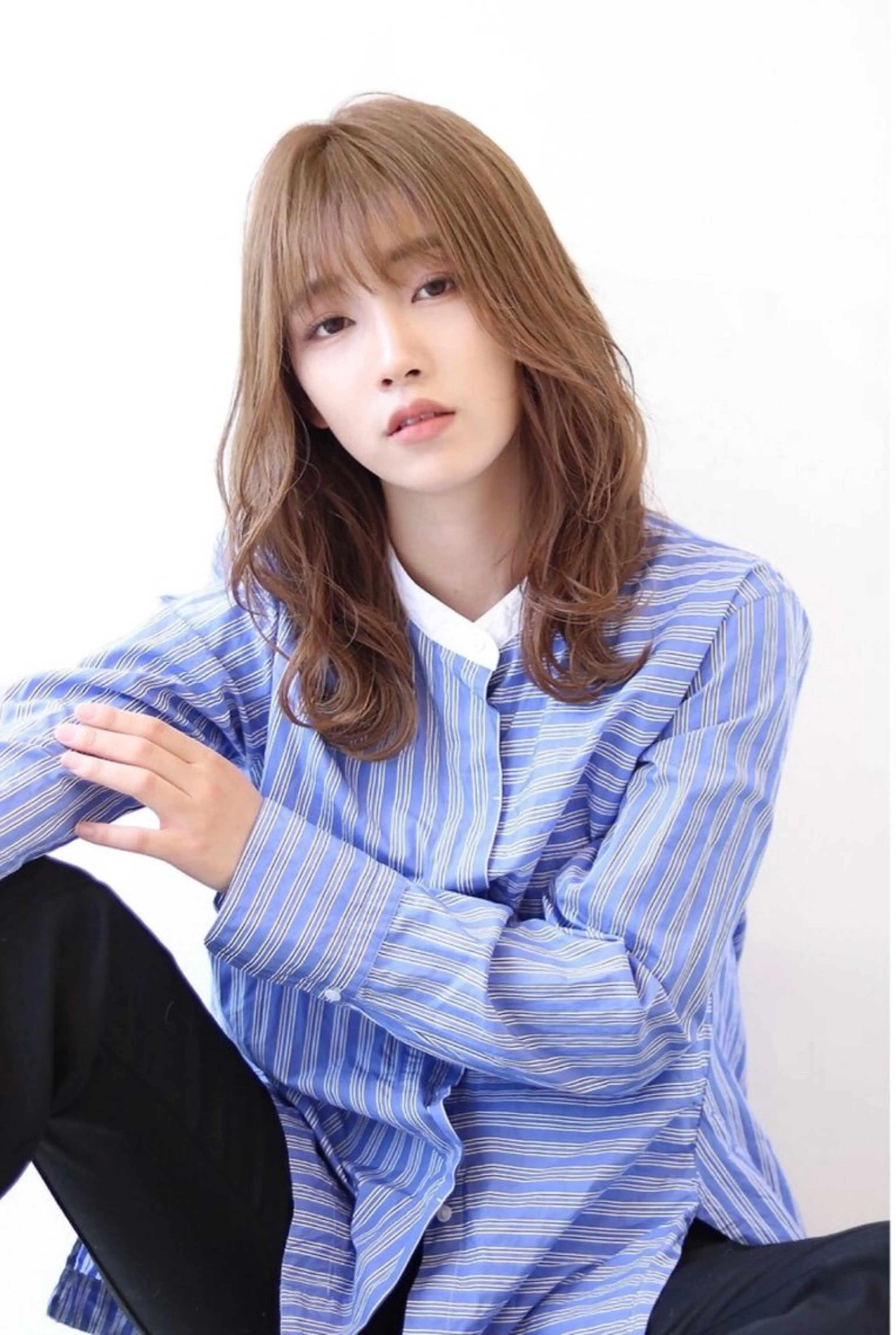 ロング 尾前 了守のヘアスタイル