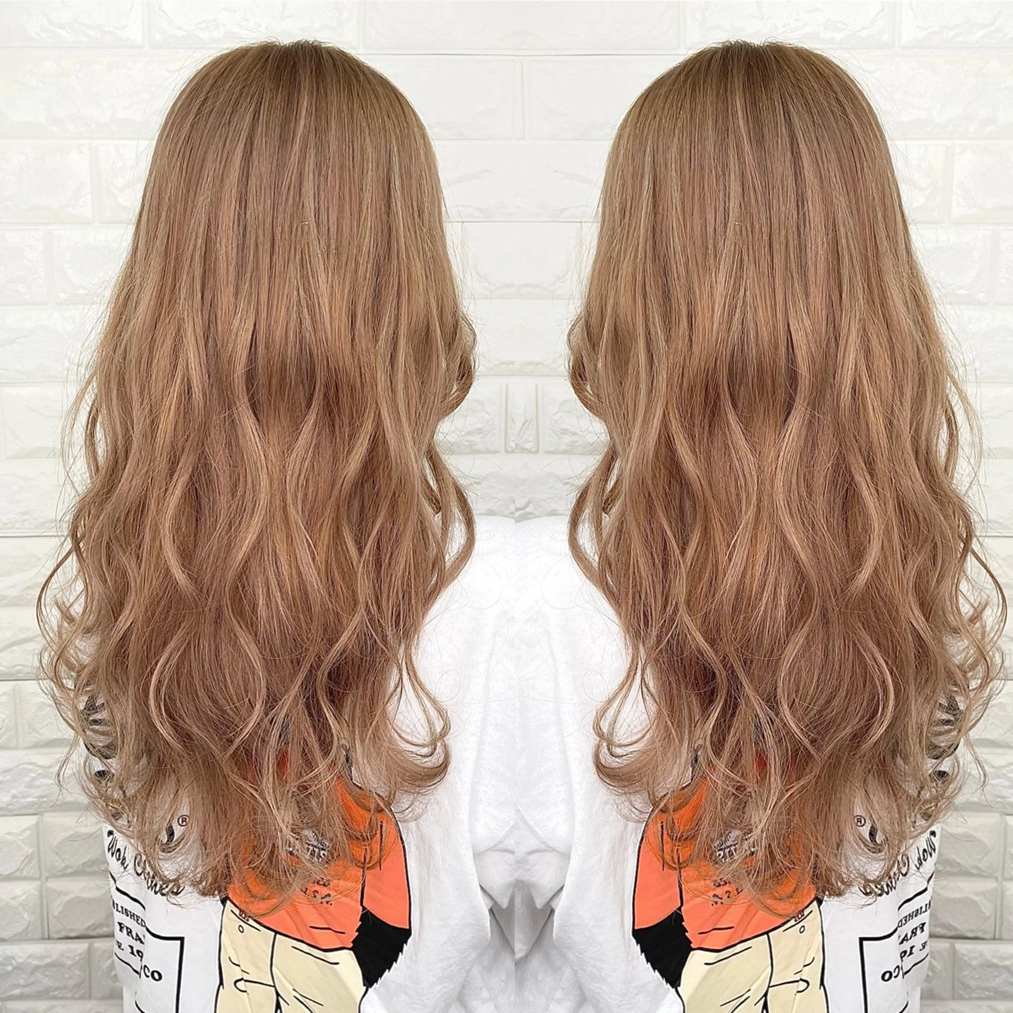セミロング バレイヤージュ ボブ🌈ナツヤのヘアスタイル