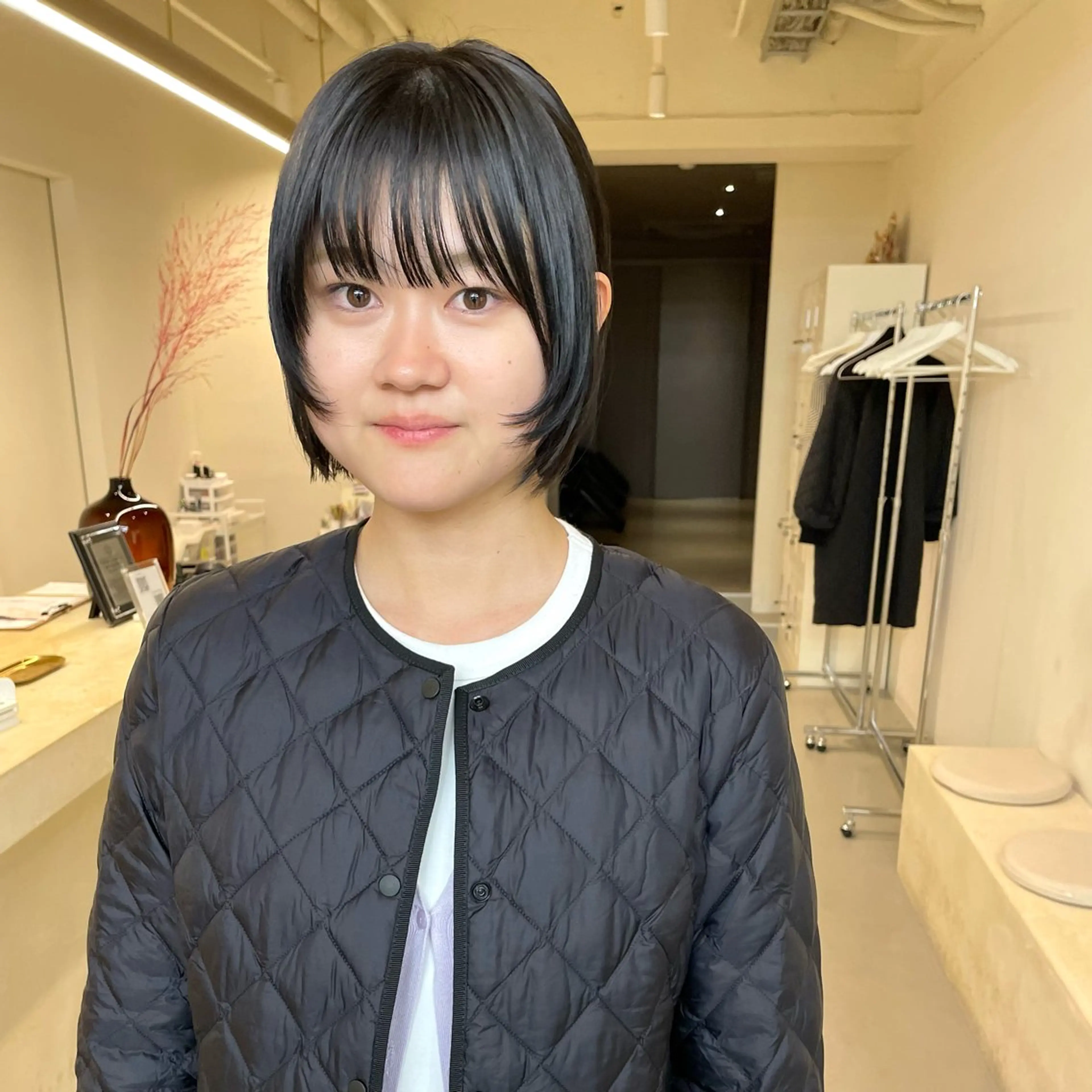 前髪カットの写真