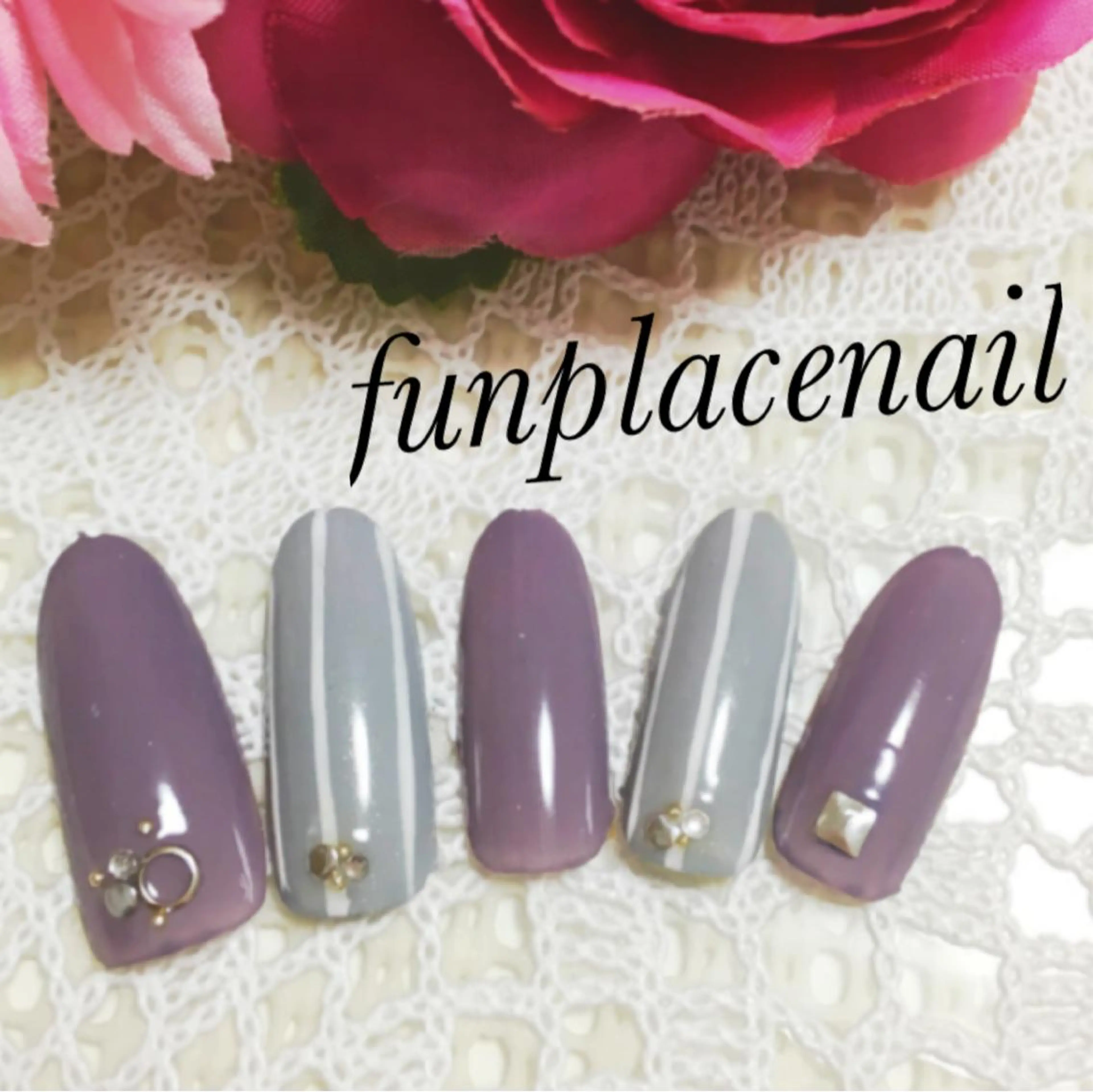 ショート ミディアム セミロング ロング カラー パーマ ヘアアレンジ メンズ キッズ ネイル まつエク アートネイル nail salon＆school felice所属・フェリーチェ瑞江店 新山のネイルデザイン