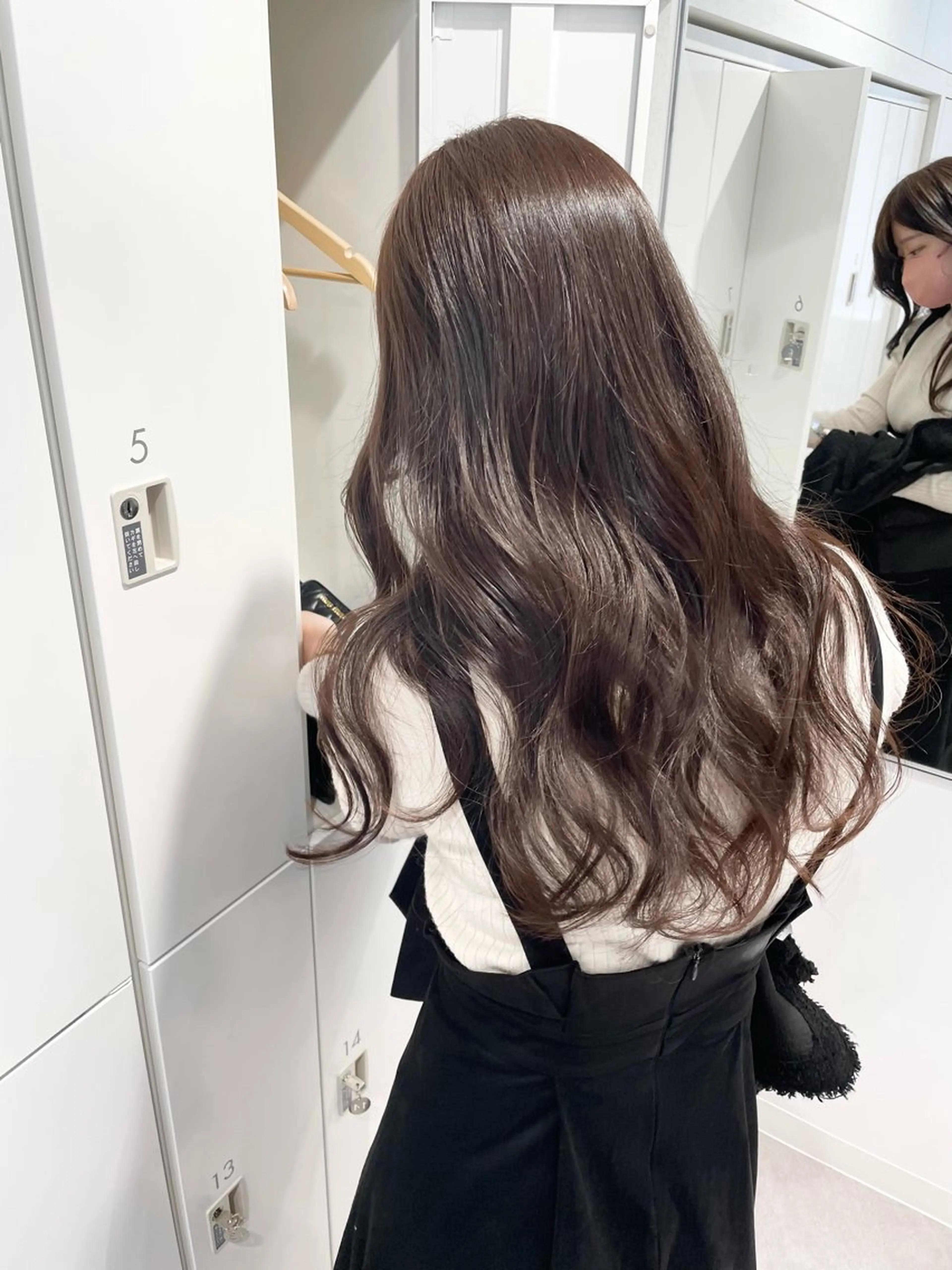 ロング カラー ブラウンカラー ナチュラルブラウン カット ヘアカラー トリートメント 韓国ハッシュカット/ 新宿/髪質改善/岡崎のヘアスタイル