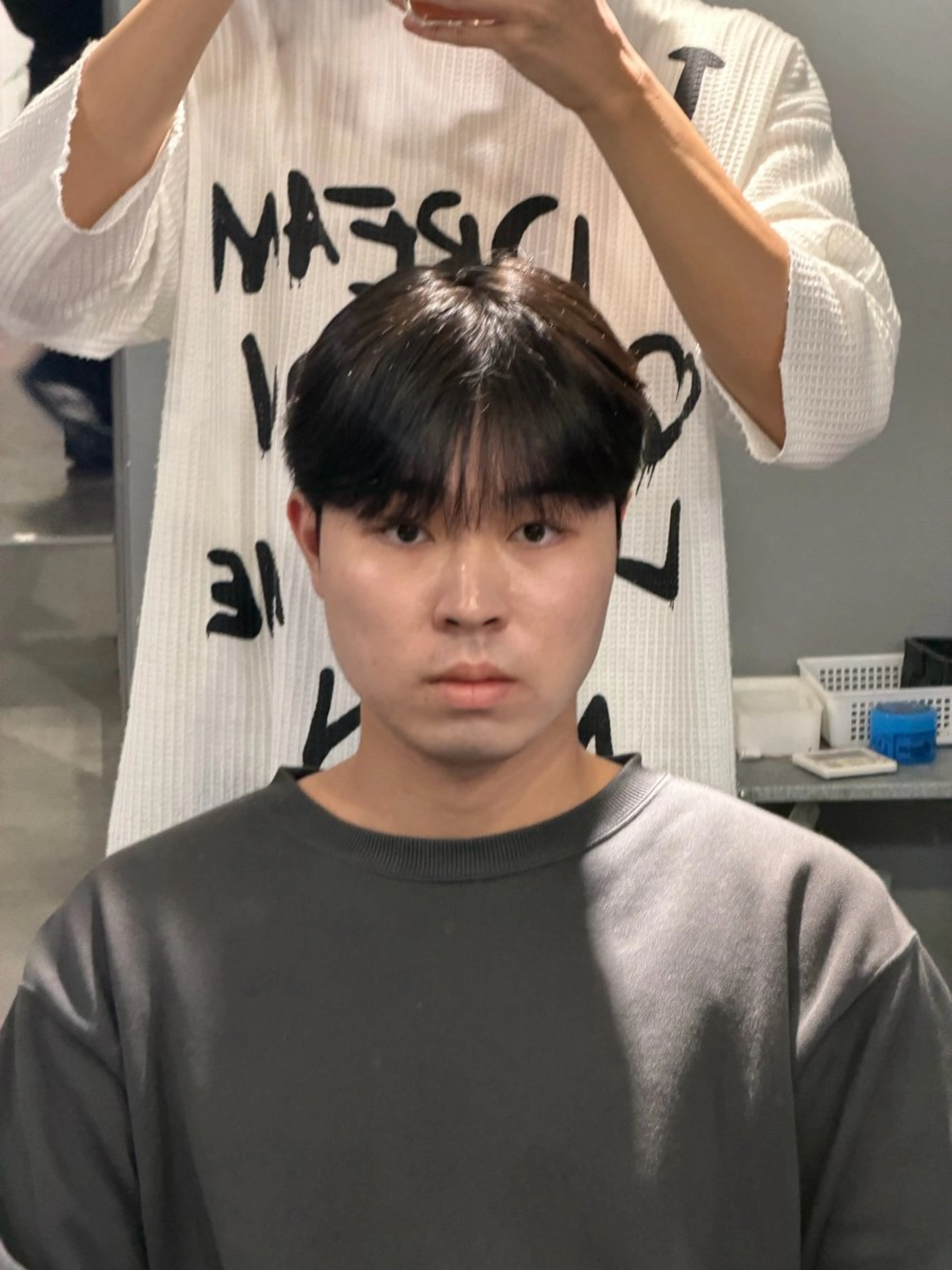 メンズ カット パーマ 和 ／韓国メンズスタイルのヘアスタイル