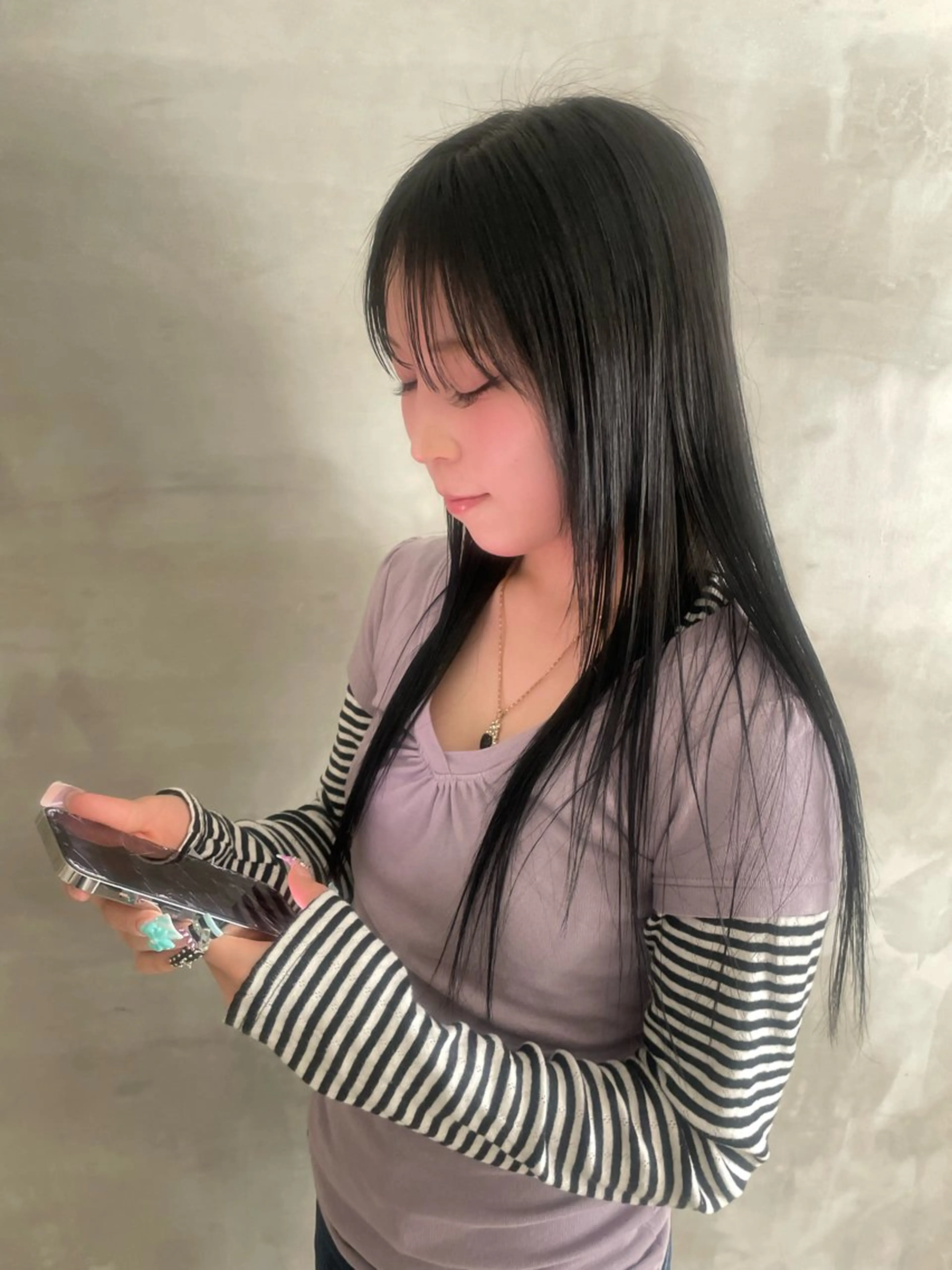 ロング カラー ブリーチ✧︎デザイン ゆうのヘアスタイル