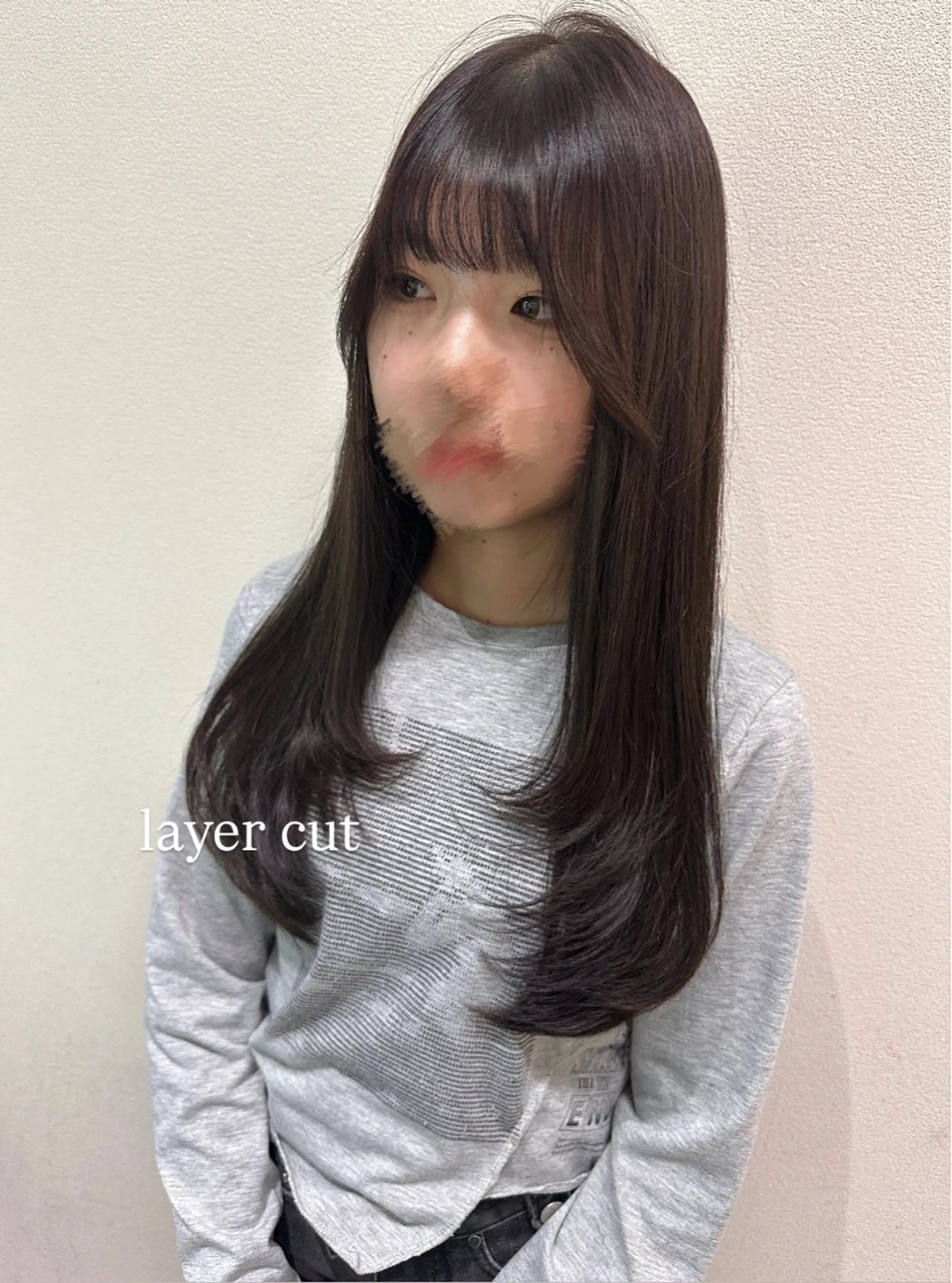 ロング カラー くびれヘア 顔周りカット レイヤーカット カット ヘアカラー トリートメント 🇰🇷韓国スタイル レイヤー/ayanaのヘアスタイル
