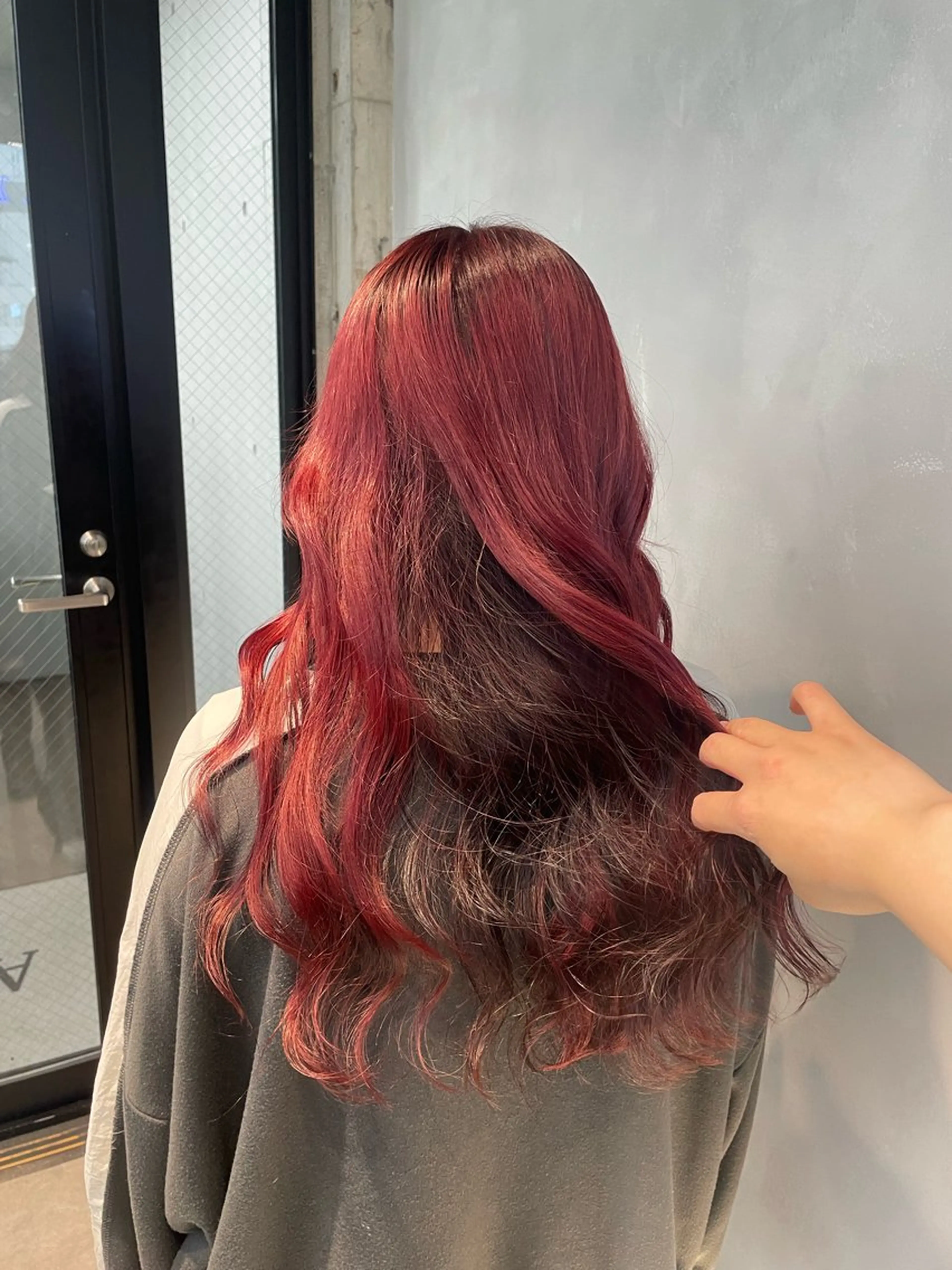 ロング カラー ブラウンカラー レッドカラー 暖色/ハイトーン/ カラー/HBLのヘアスタイル