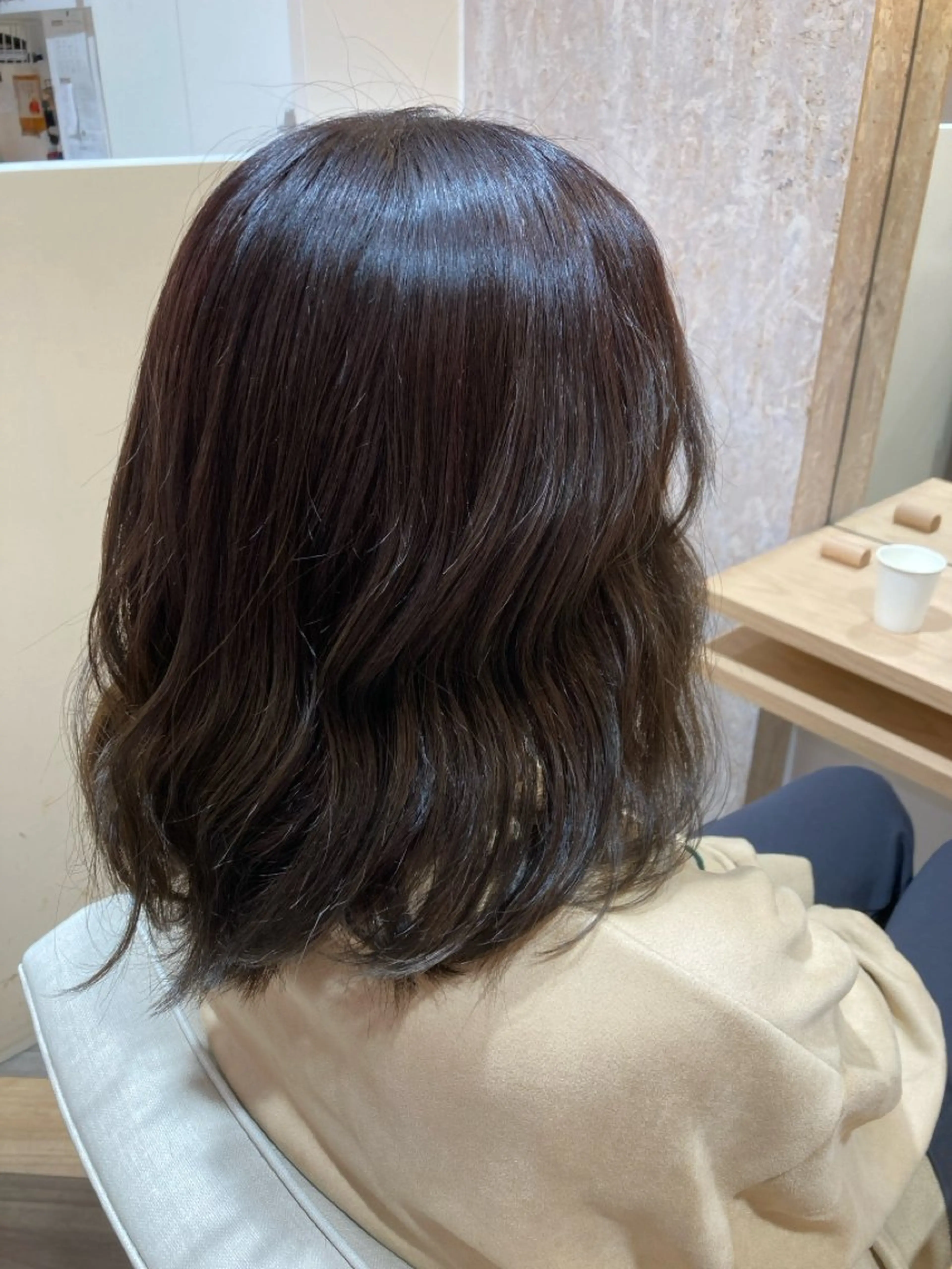 ロング カラー オリーブカラー 大西 瞭弘のヘアスタイル