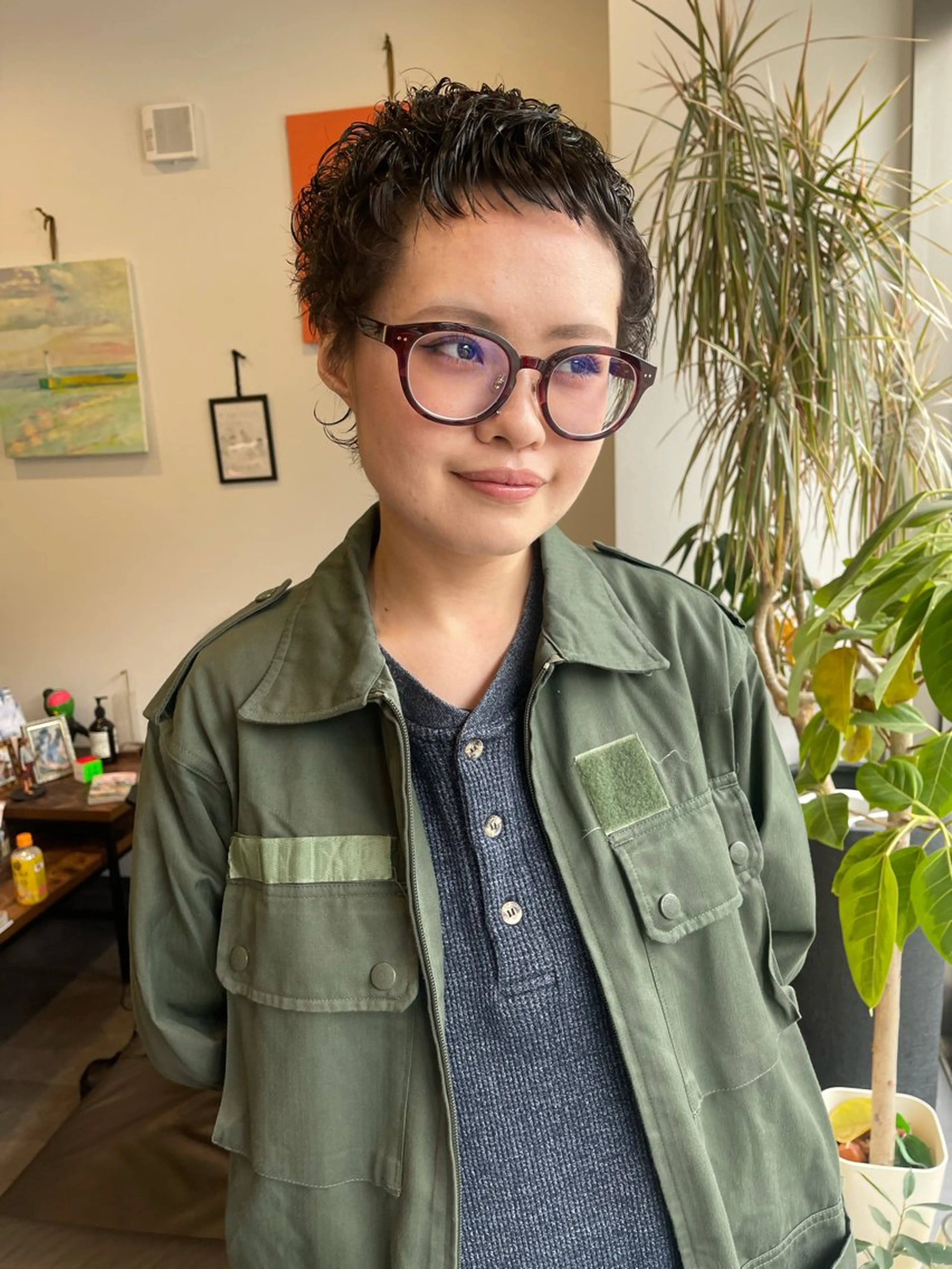 ショート カット パーマ guild.所属・アトム/ウルフ パーマ/レイヤーのヘアスタイル