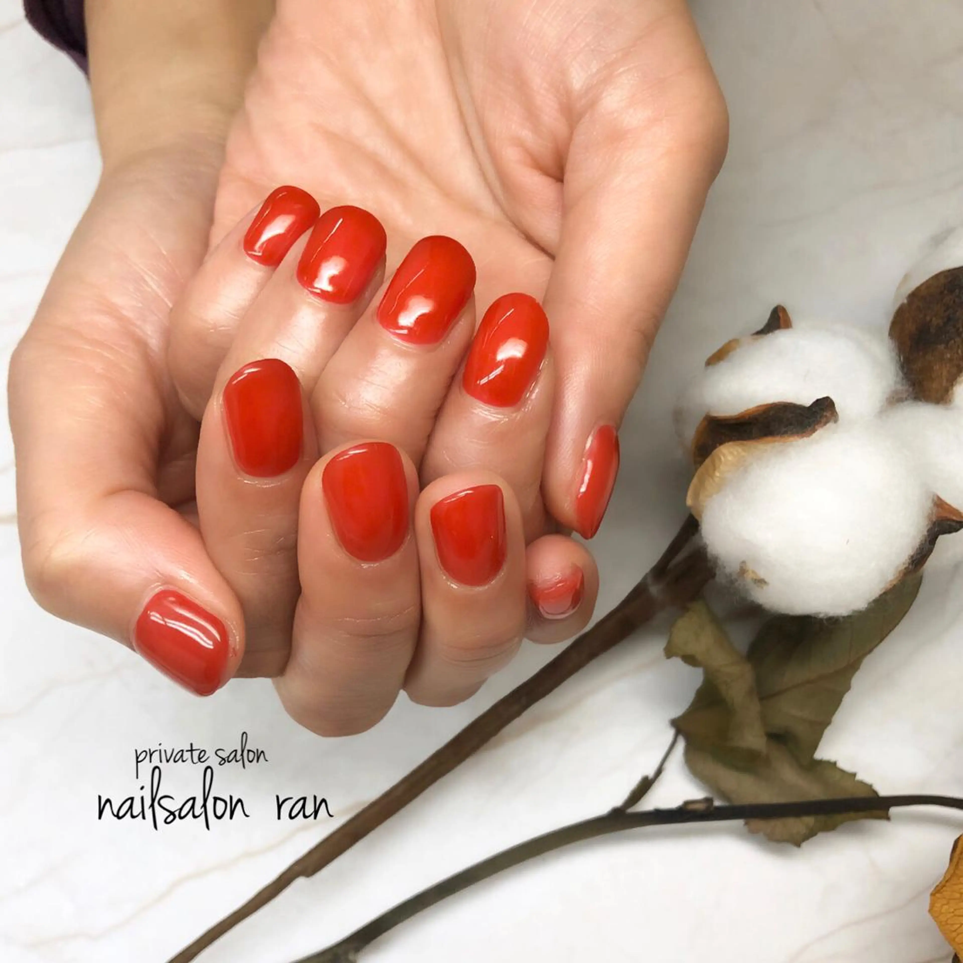 ネイル 持ち込み ワンカラーネイル nailsalon ranのネイルデザイン