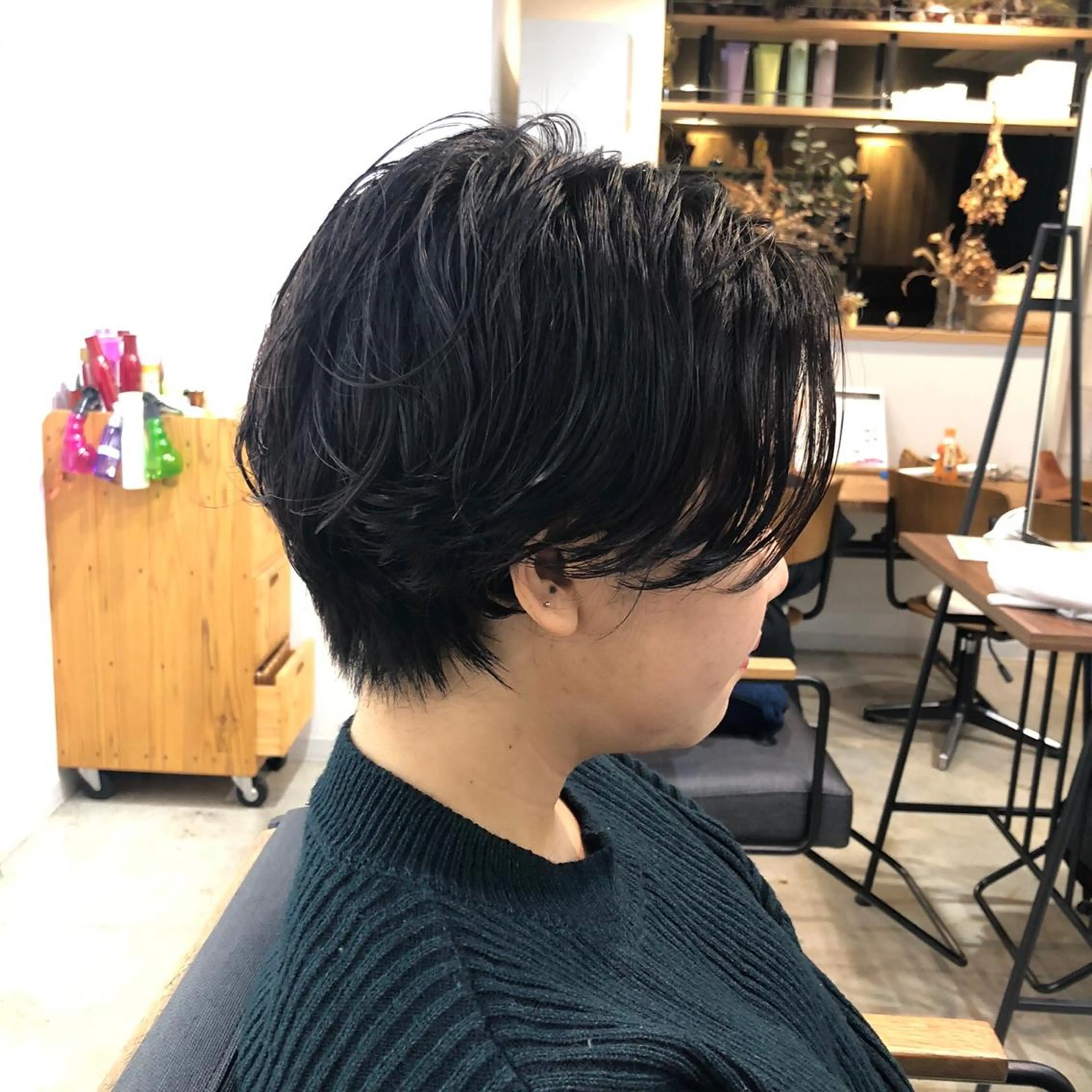 ショート パーマ ニュアンスパーマ ✳️ウルフ/メンズ/ スパイラルパーマ✳️のヘアスタイル