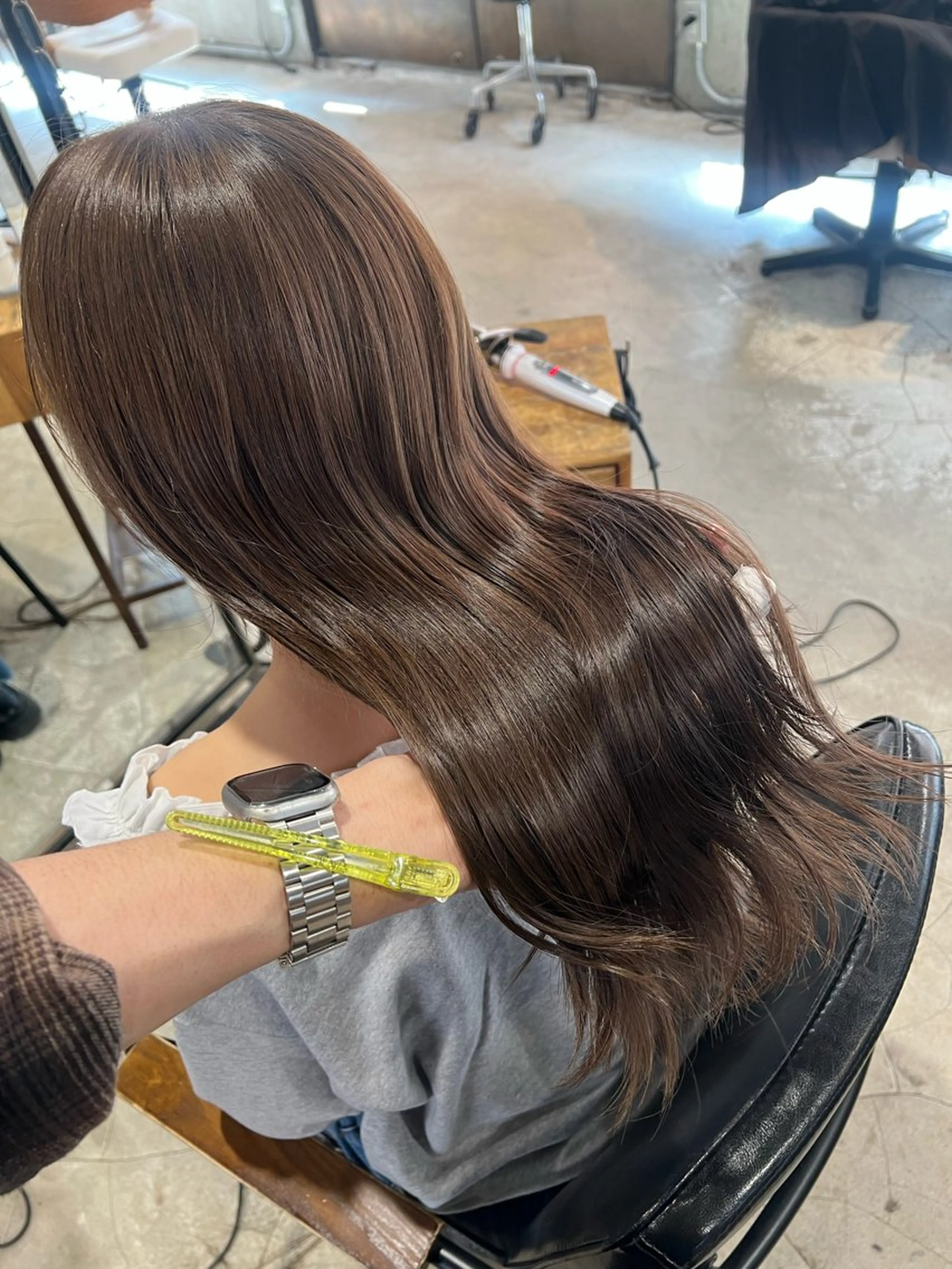 ロング カラー カット ヘアカラー トリートメント 赤みゼロ/透明感 カラー🌿KANTAのヘアスタイル