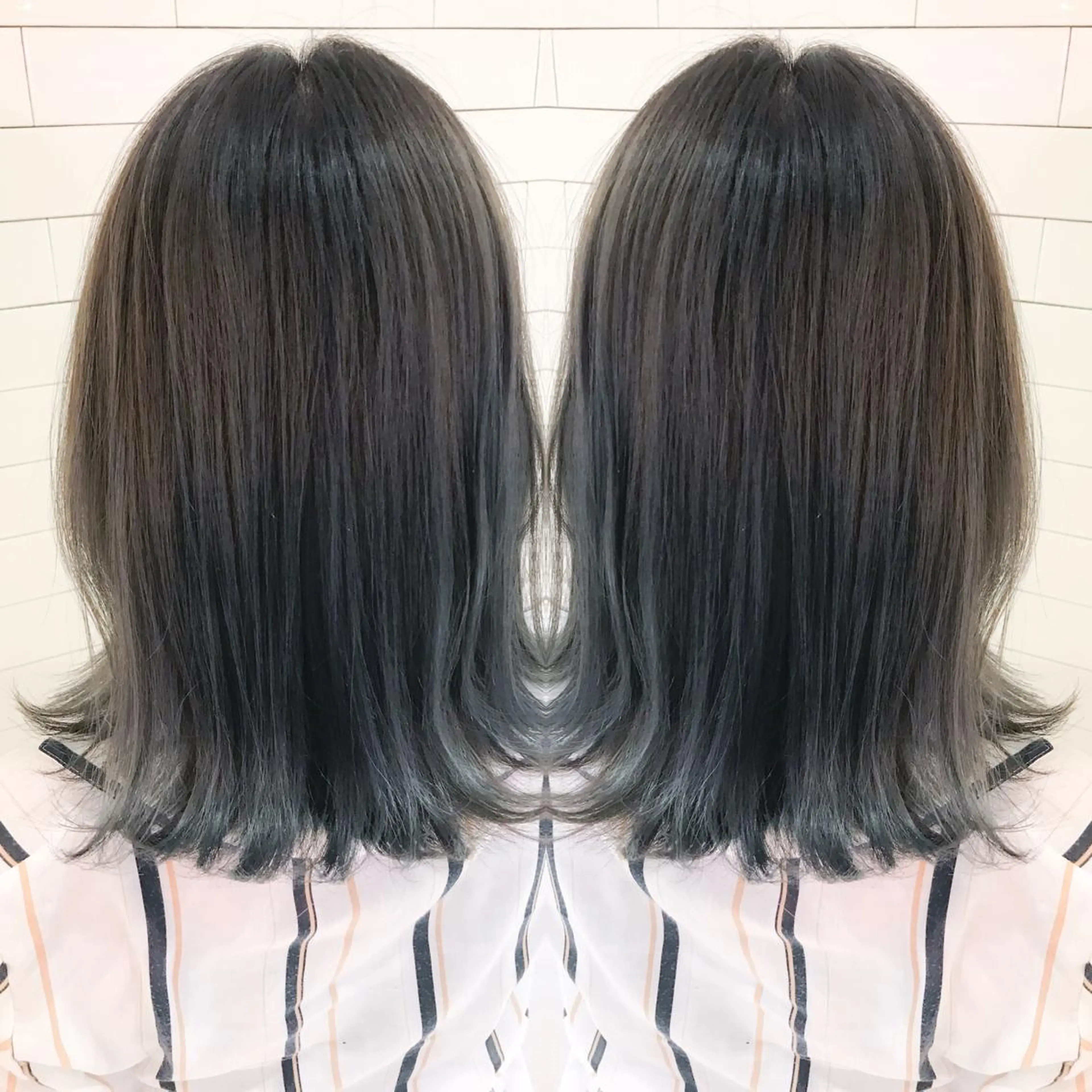 ショート カラー ブルーカラー ブルーグレー LA KING GINZA TOKYO所属・🧡ショートの達人 🧡SHOのヘアスタイル