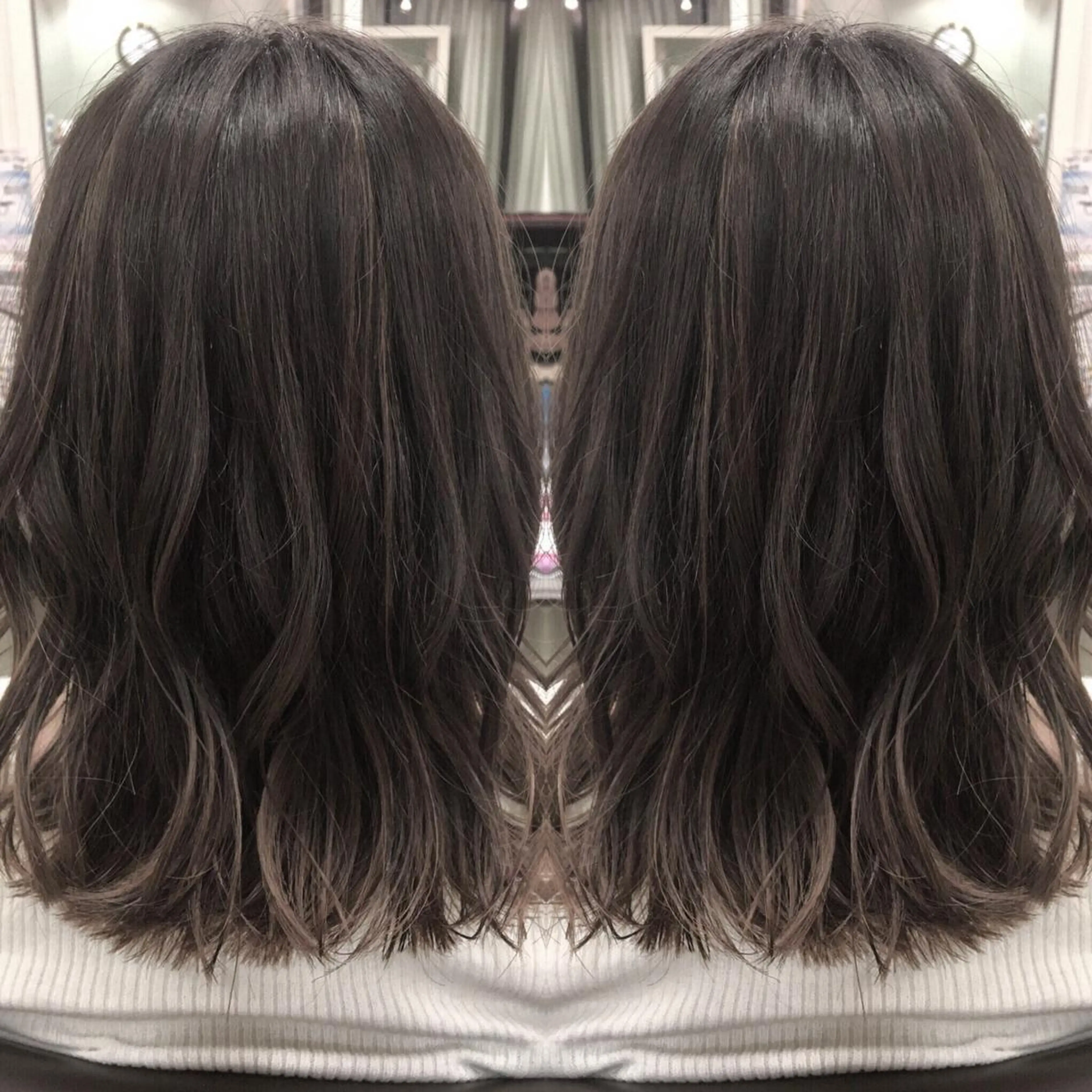 ミディアム カラー box  mico. mutsumiのヘアスタイル