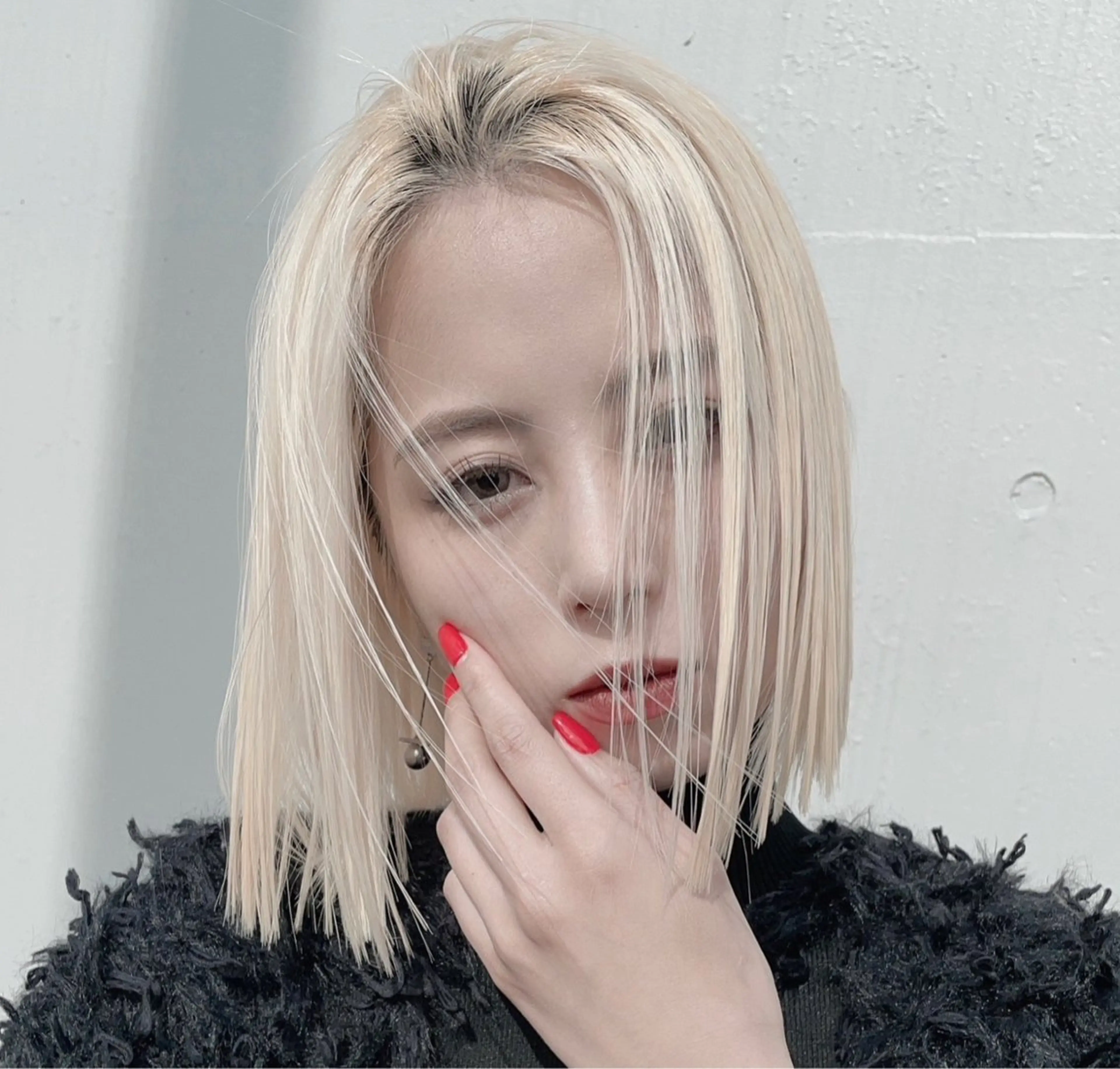 ミディアム カラー ヘアカラー トリートメント Kazusa/艶髪 /ハイトーン🌈のヘアスタイル