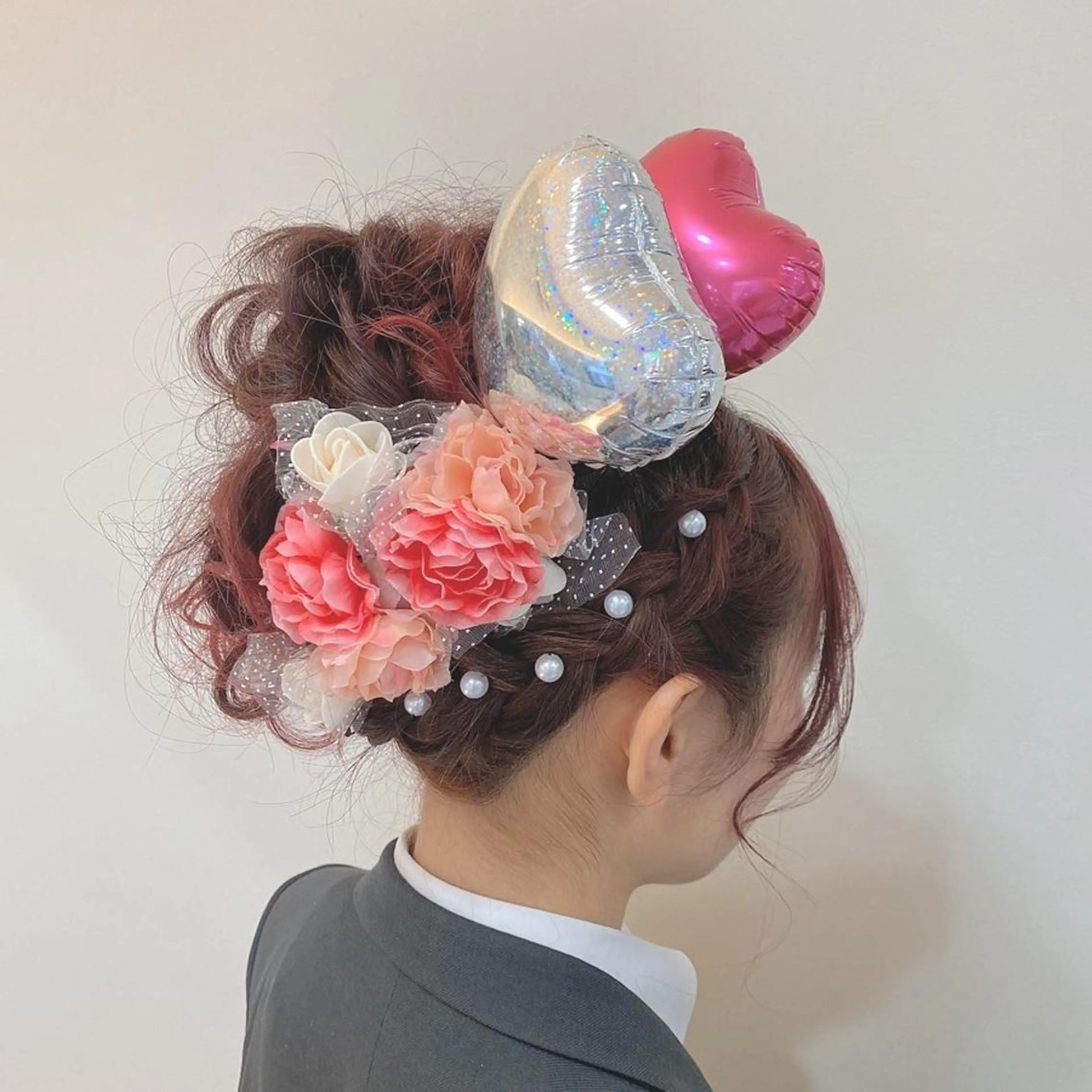 ヘアアレンジ シールエクステ✨️韓 国羽エクステ🪽和希のヘアスタイル