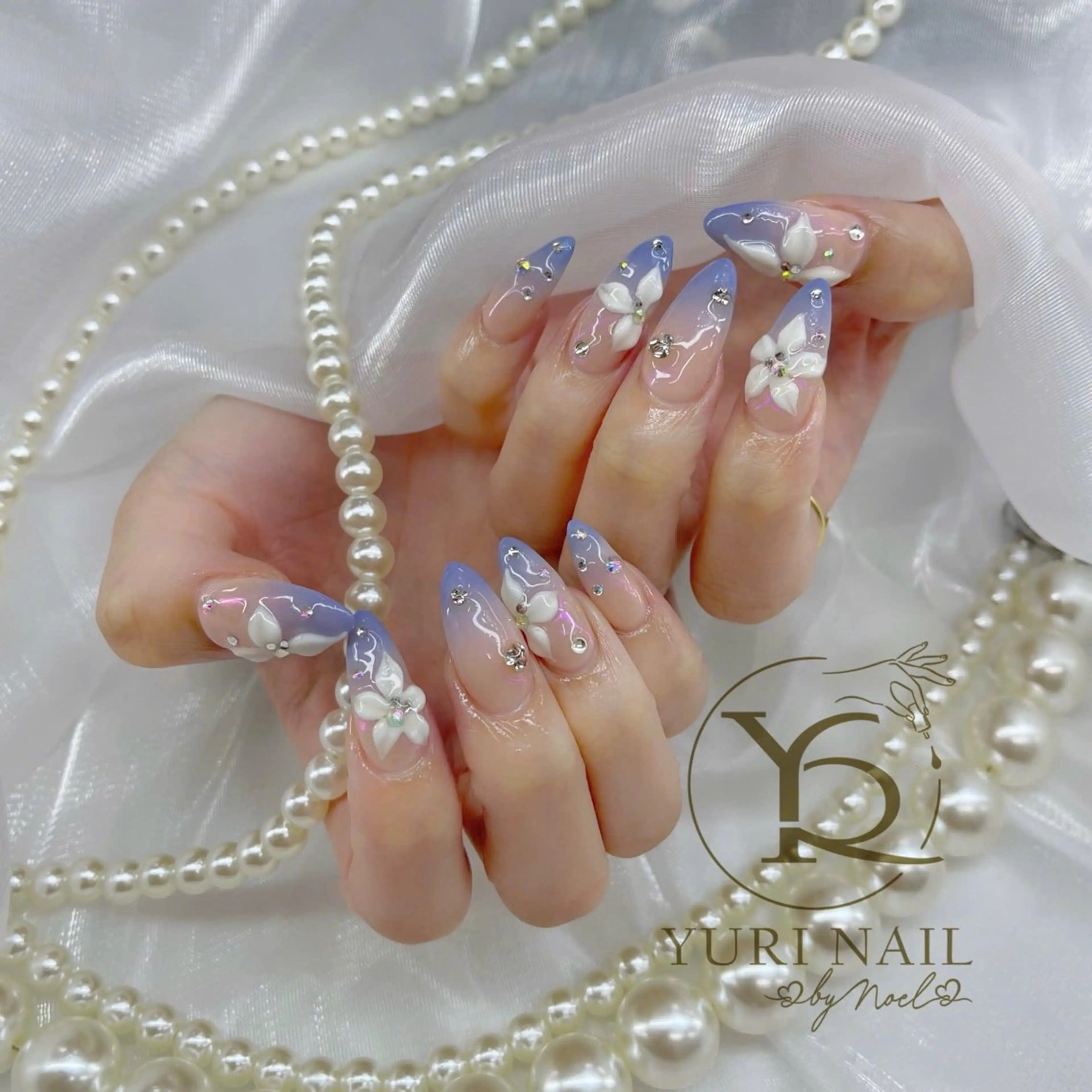 ネイル チークネイル フットネイル フレンチネイル グラデーション キラキラネイル ハンドネイル フットネイル ハンドケア YURI Nail Funabashiのネイルデザイン
