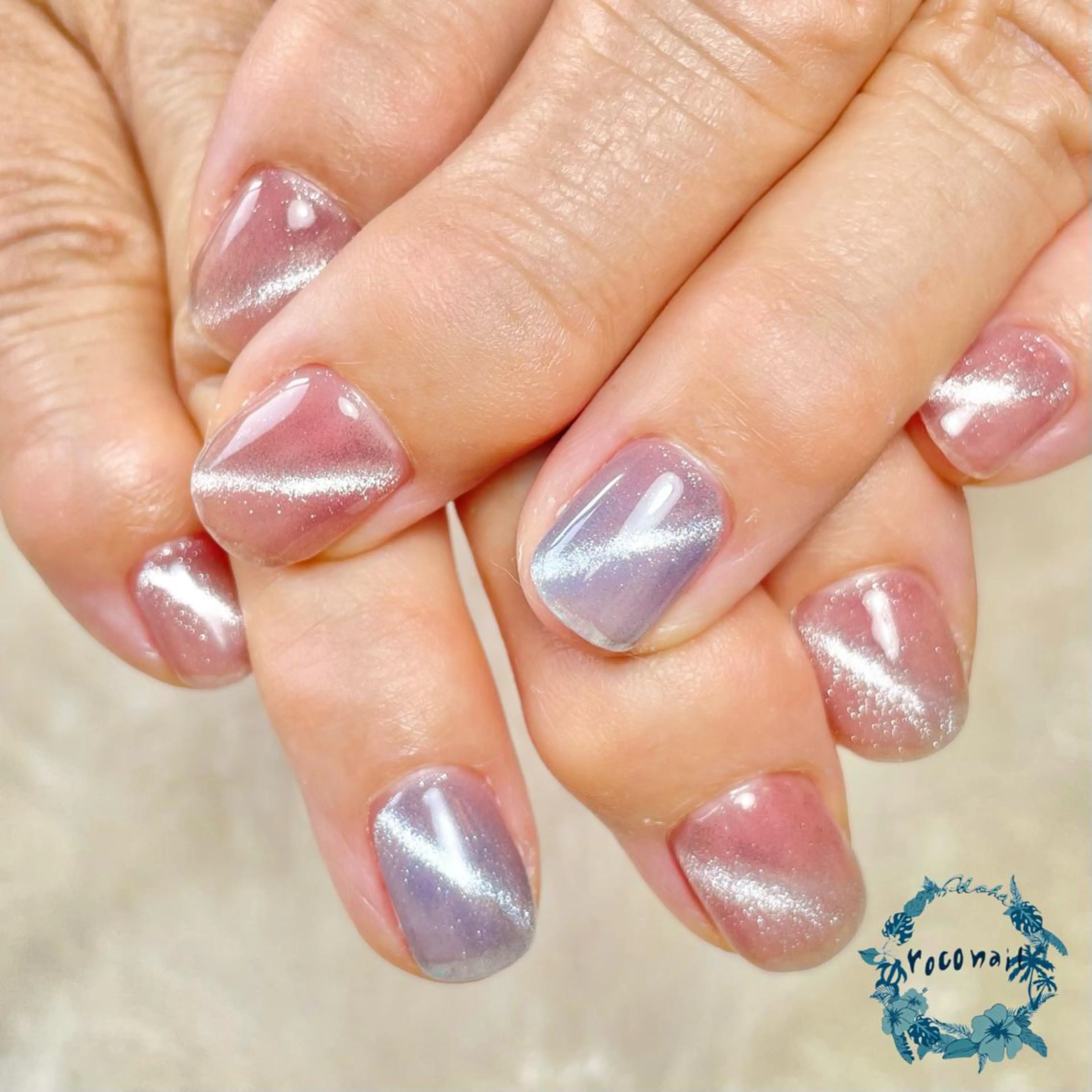 ネイル マグネットネイル ハンドネイル roconail ヒロコのネイルデザイン