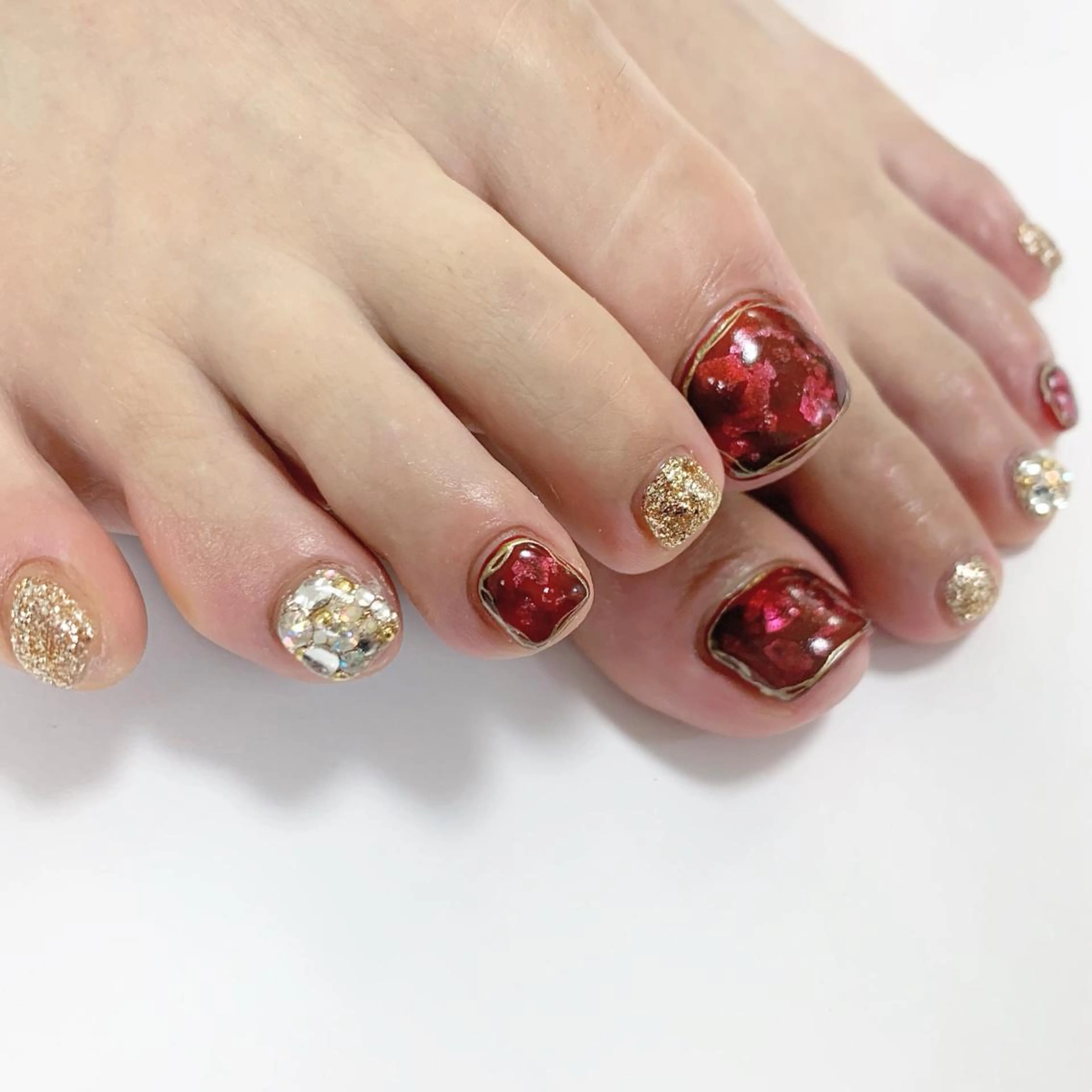 🦄新規様限定フットネイルやり放題90分🦄※オフ代無料の写真