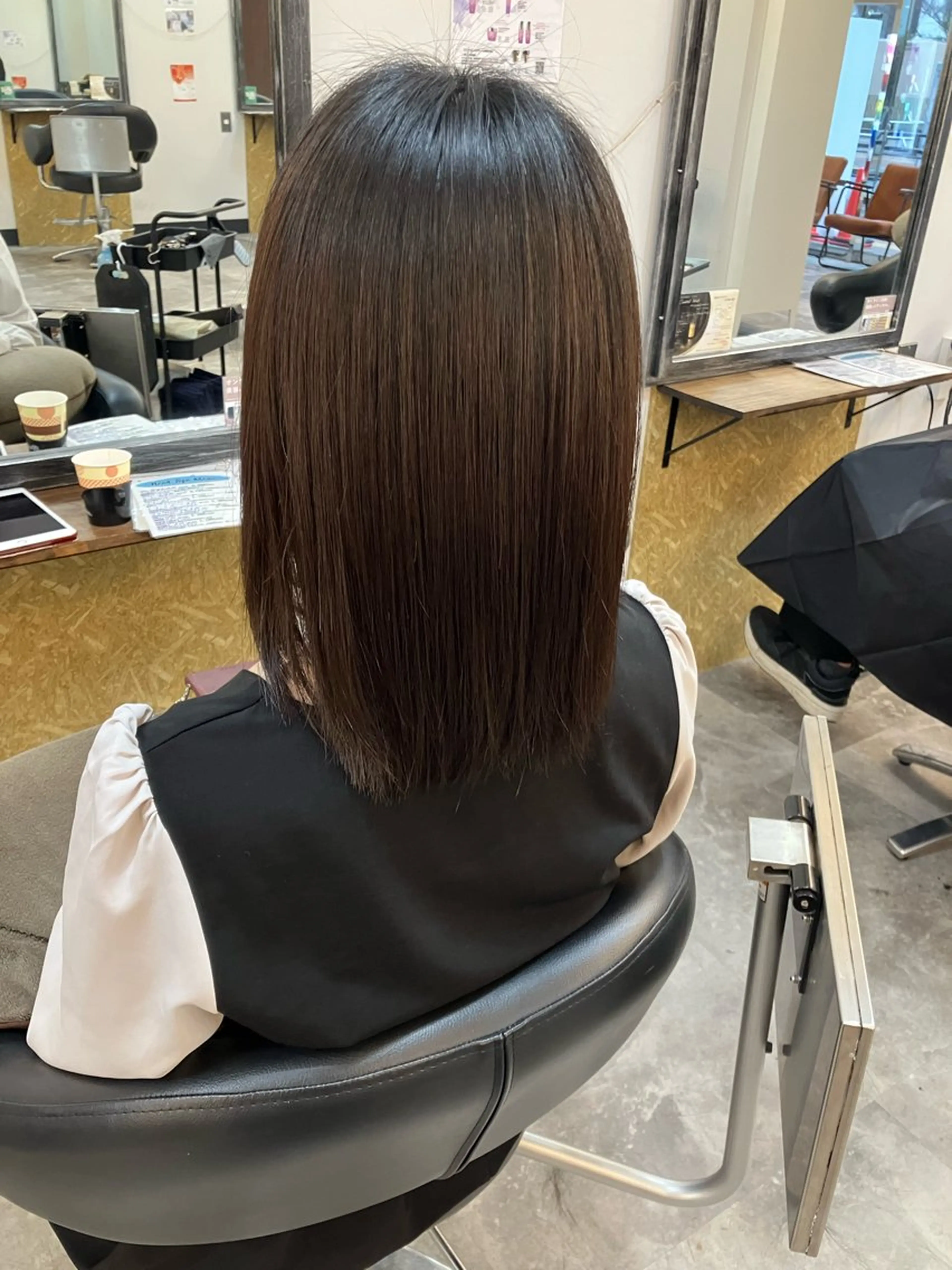 セミロング カット 縮毛矯正 トリートメント ✨艶髪特化✨ 後藤圭太のヘアスタイル