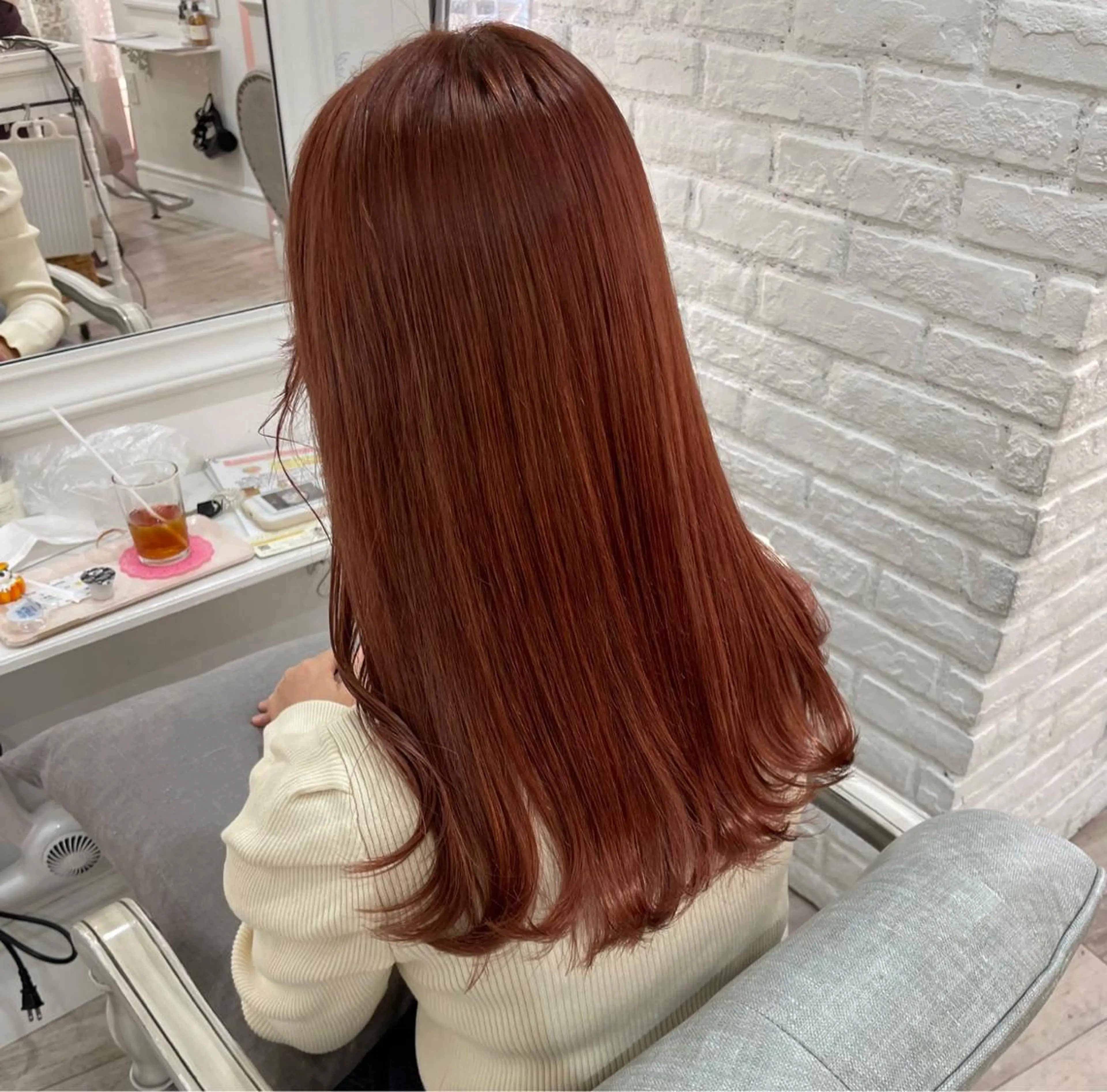 ロング カラー ベージュカラー ブリーチ ブラウンカラー オレンジ オレンジベージュ ヘアアレンジ/ 暖色🩵hazukiのヘアスタイル