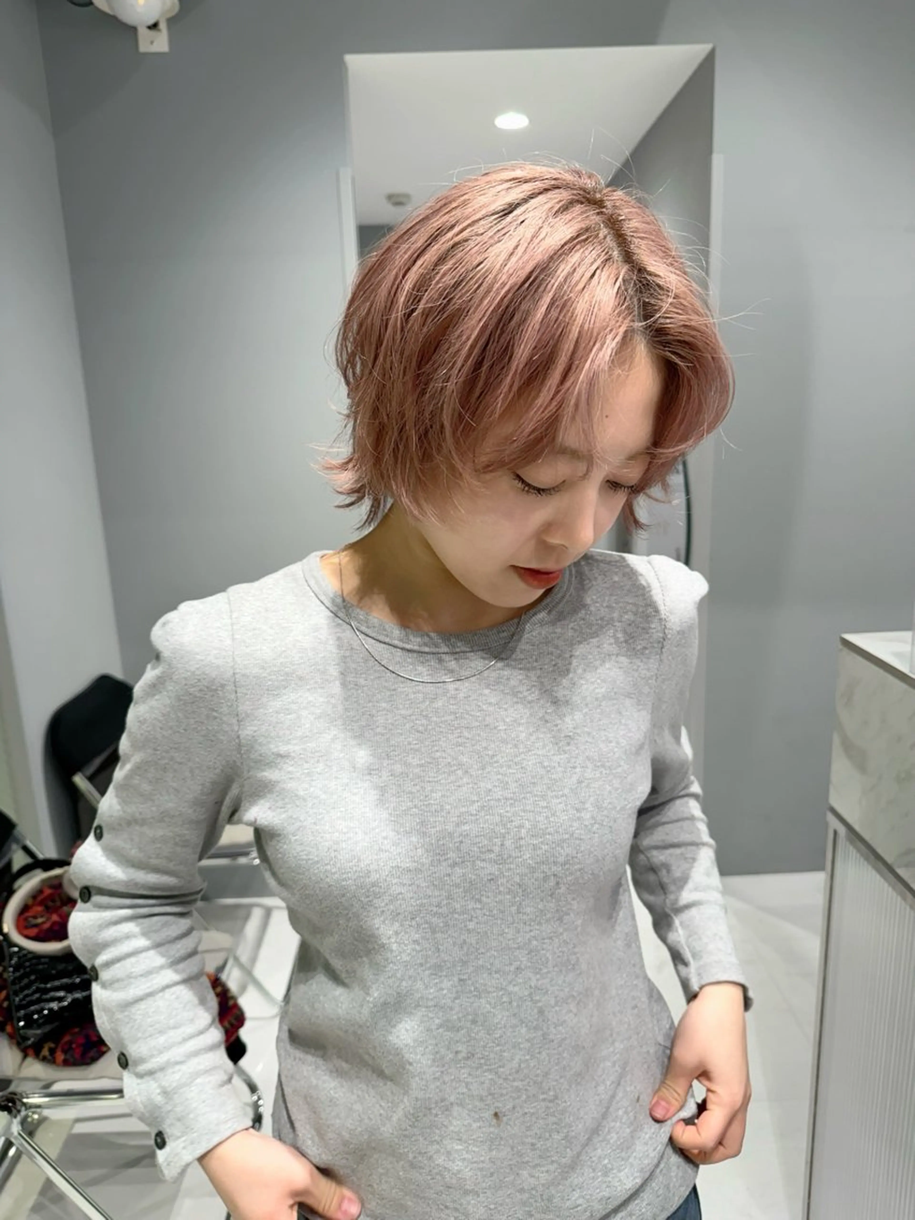 カラー ショートカットモデル 🎀🩵RISAのヘアスタイル