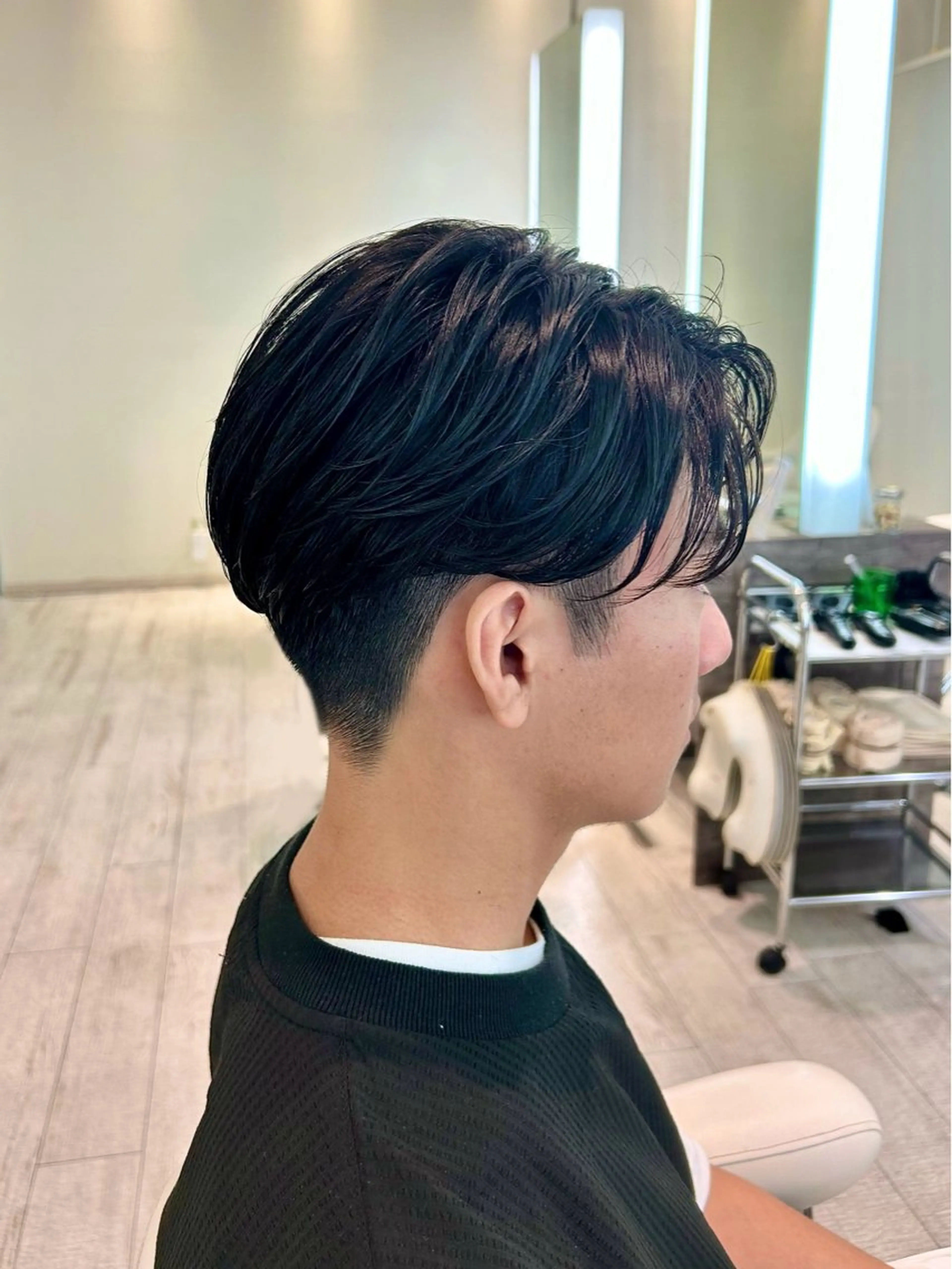 パーマ メンズ 片瀬 結のヘアスタイル