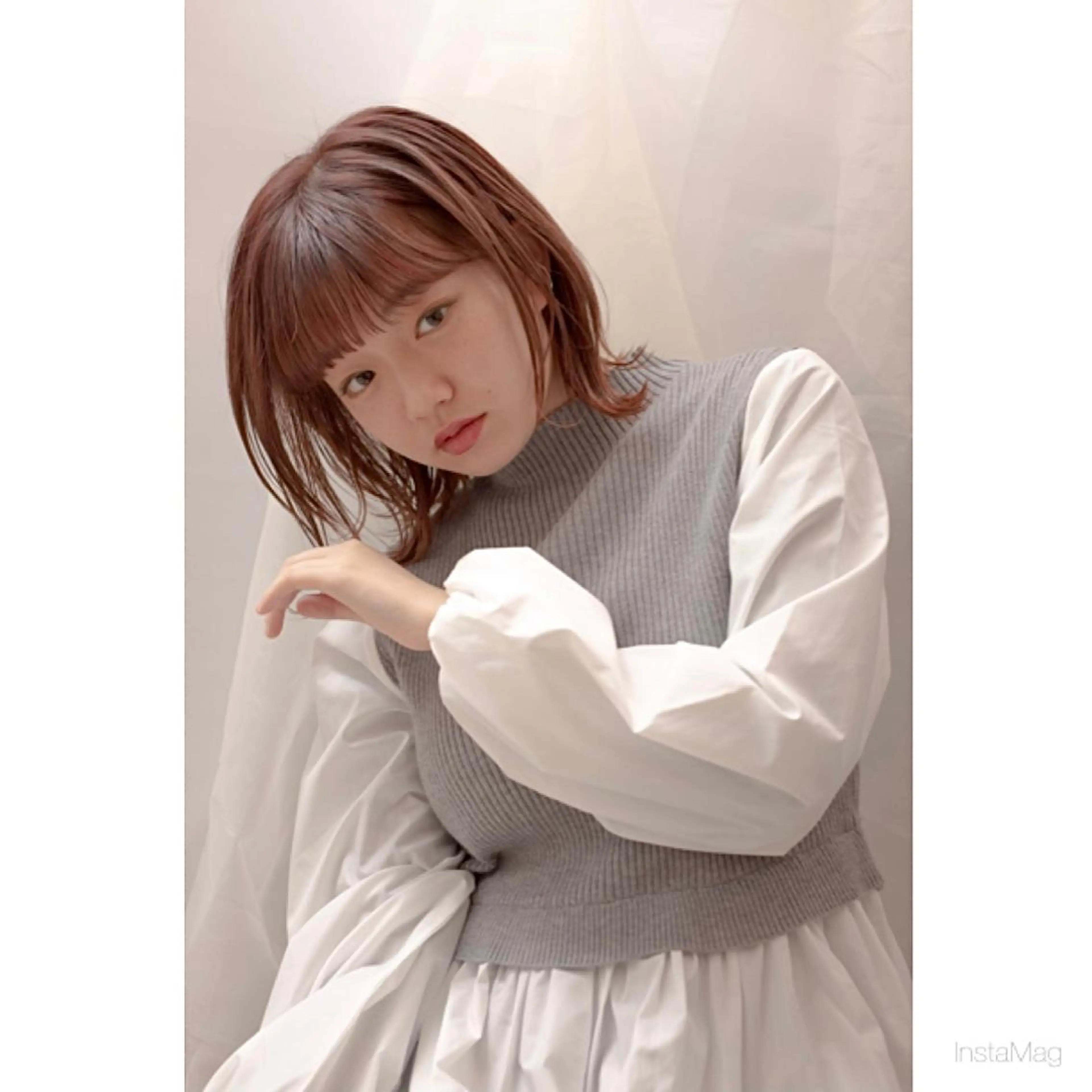 ショート カラー クリスマス カット ヘアカラー 岩間 香純のヘアスタイル