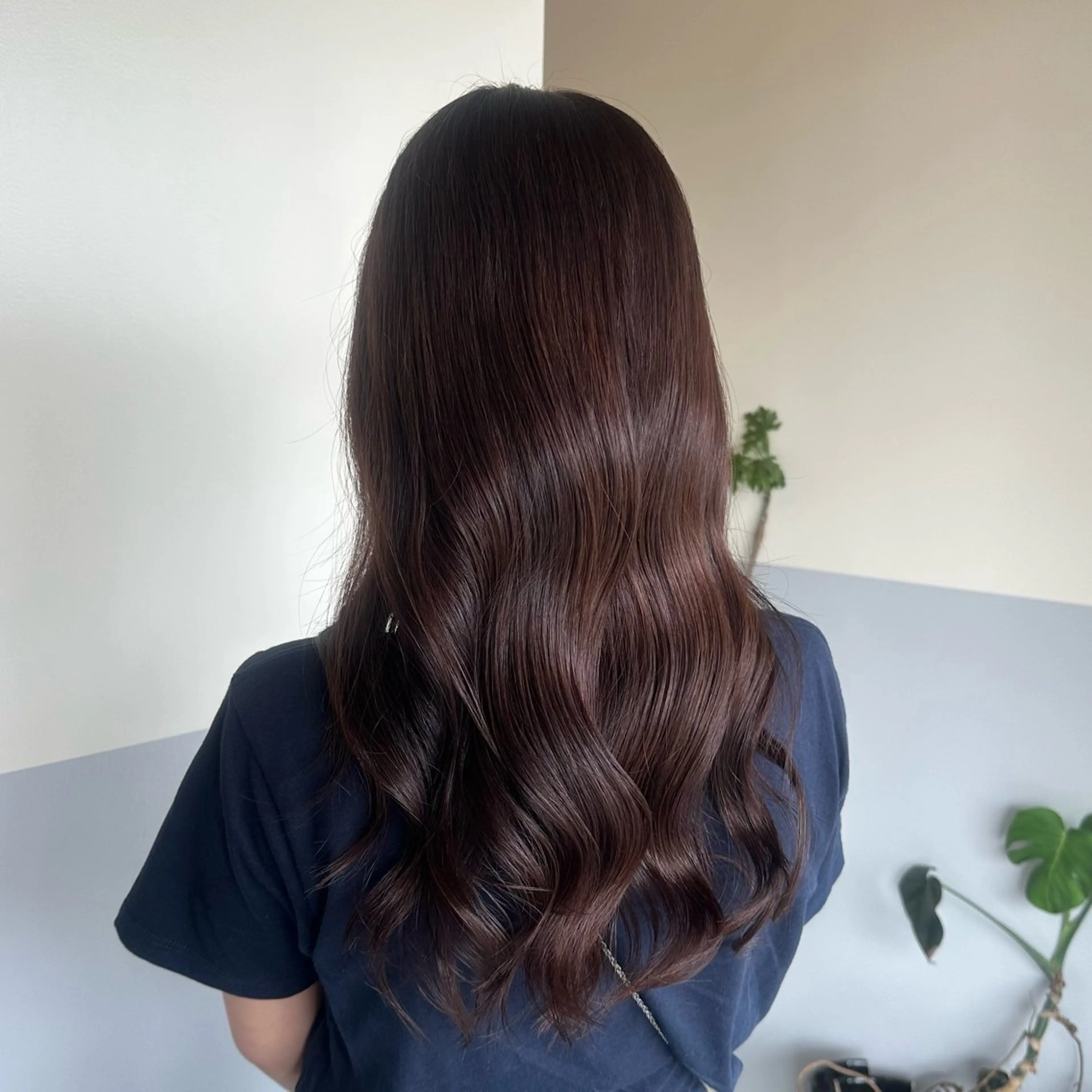 ロング カラー ブラウンカラー ケアカラー 艶カラー/岡崎 /おかもとななのヘアスタイル