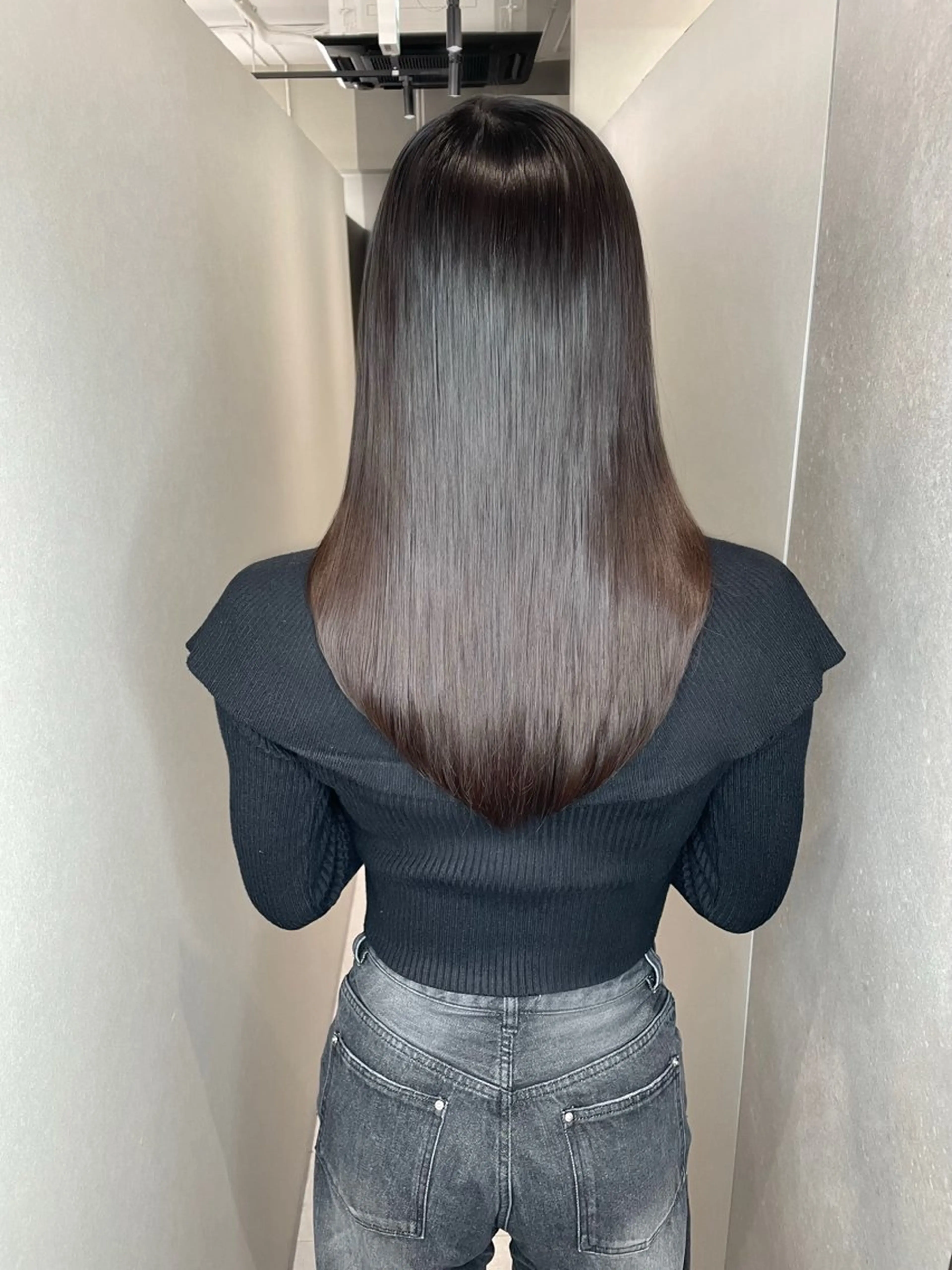 ミディアム カラー 透明感カラー 髪質改善 今井 勝也のヘアスタイル