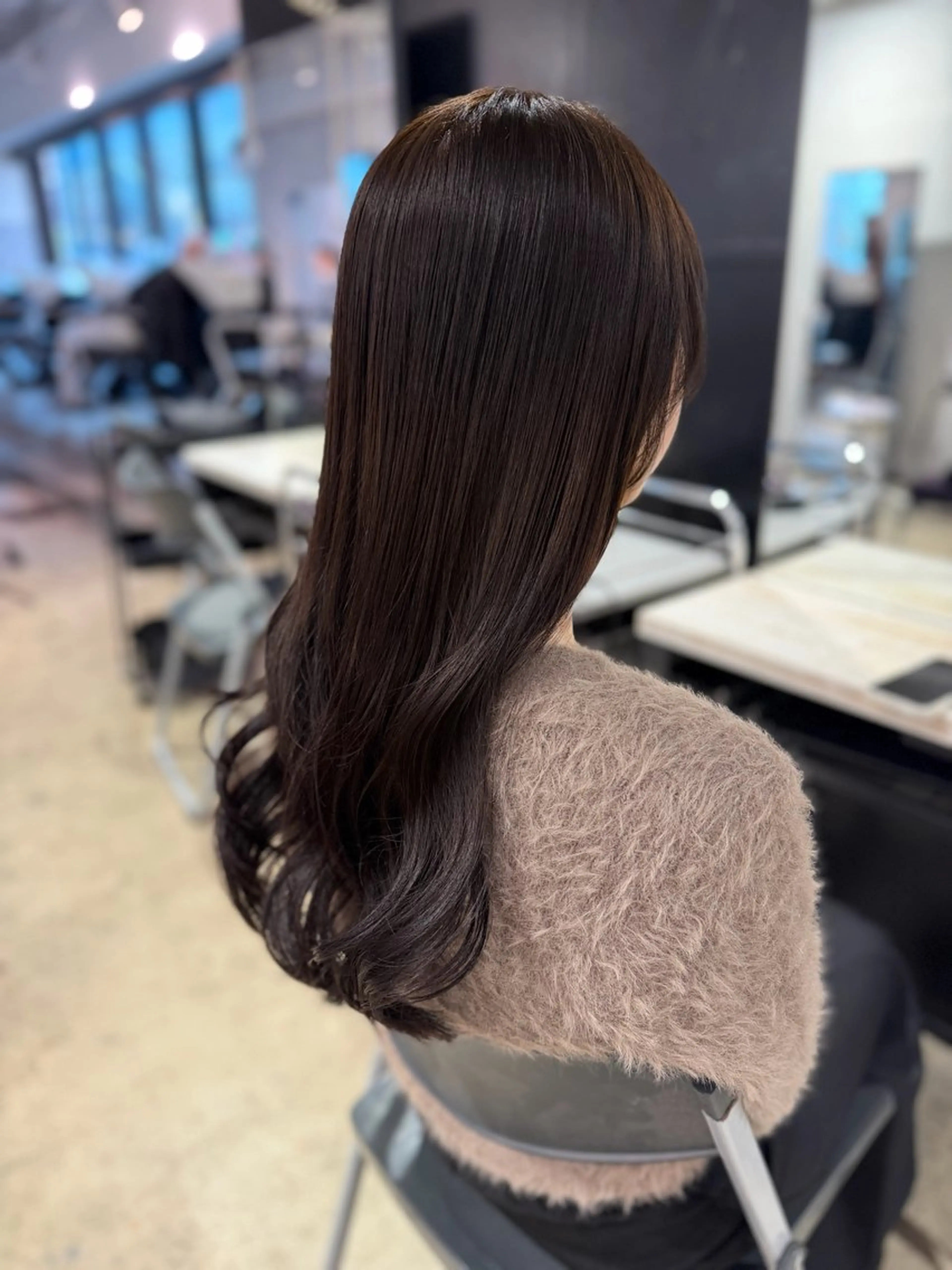 ロング カラー カット ヘアカラー トリートメント trace♡ himaiのヘアスタイル