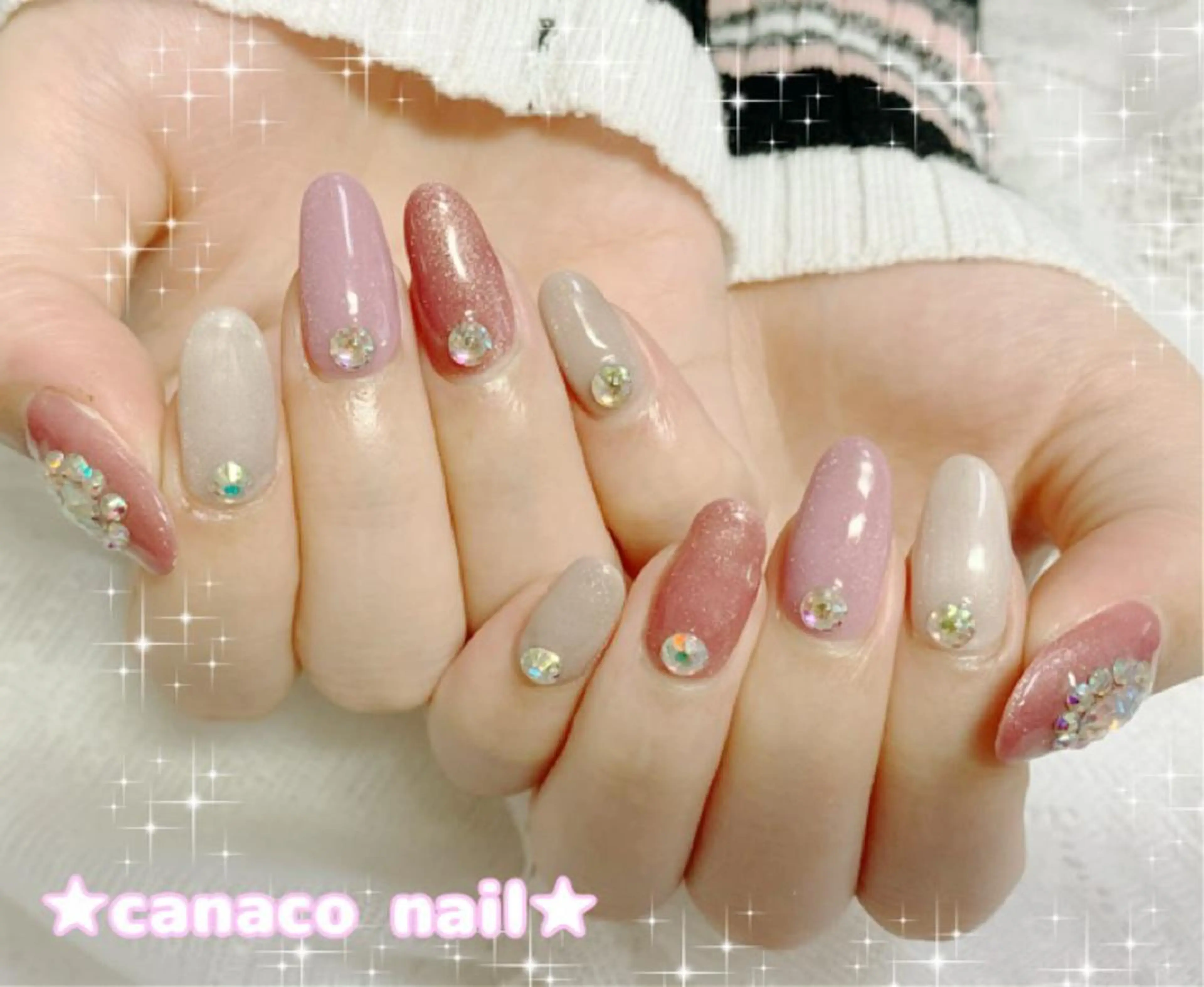 ネイル アートネイル ジェルネイル マグネットネイル オフィスネイル パラジェル ハンドネイル ハンドケア ベテランネイル cnc  nailのネイルデザイン