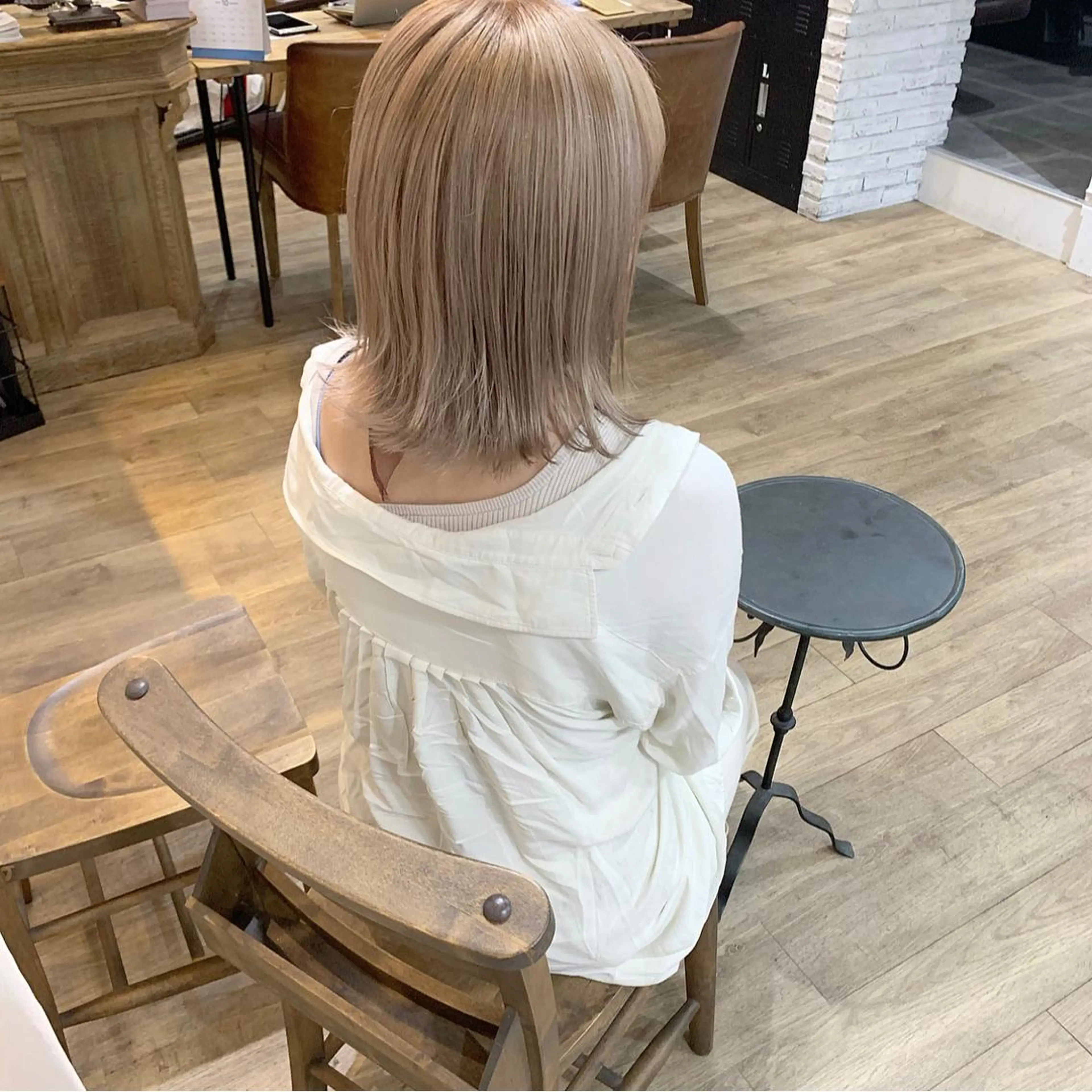 ミディアム カラー 艶カラー/フェイス レイヤー/たむのヘアスタイル