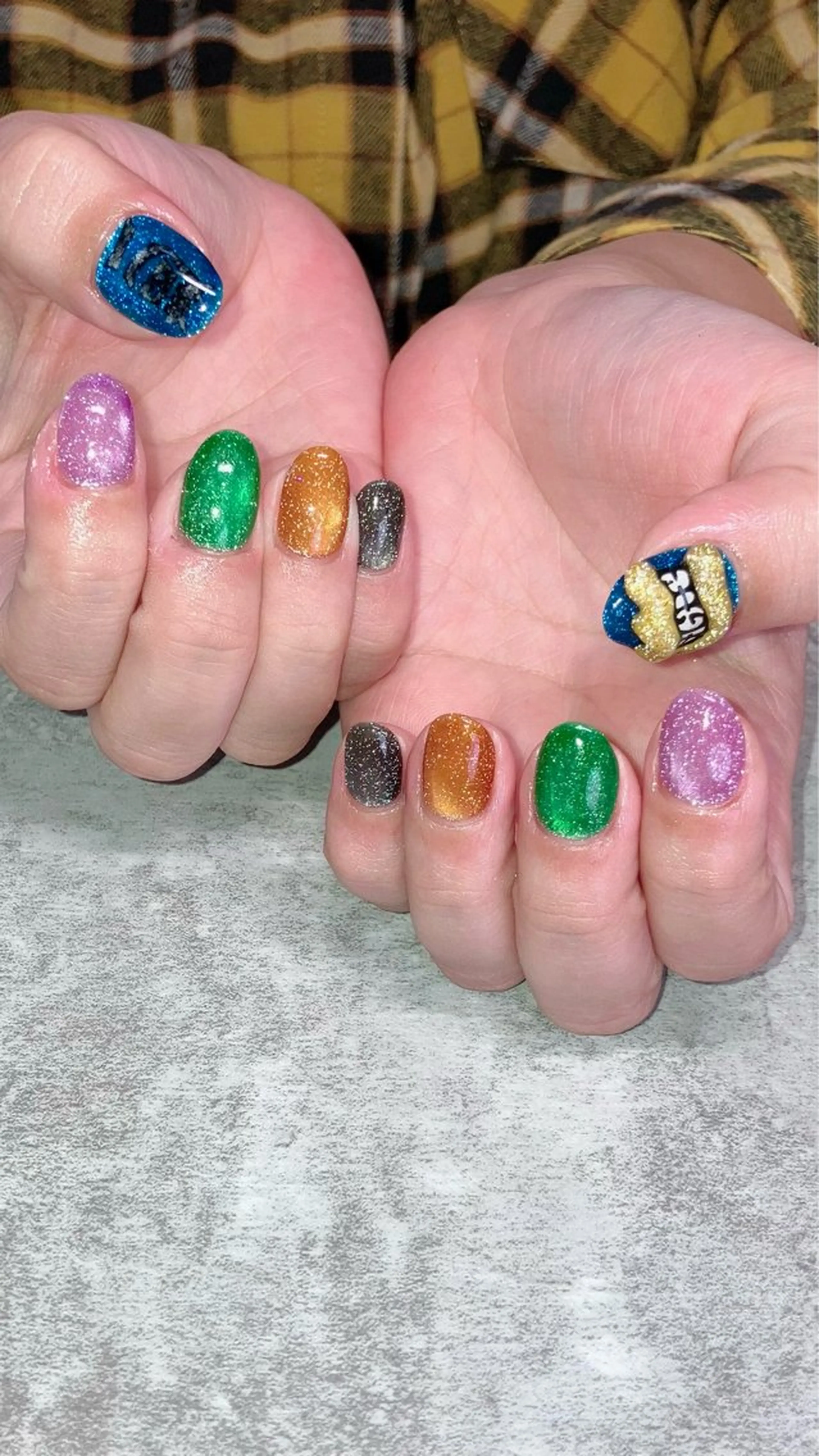 ネイル ハンドネイル ハンドケア haleyume所属・shino🌟 痛ネイルのネイルデザイン