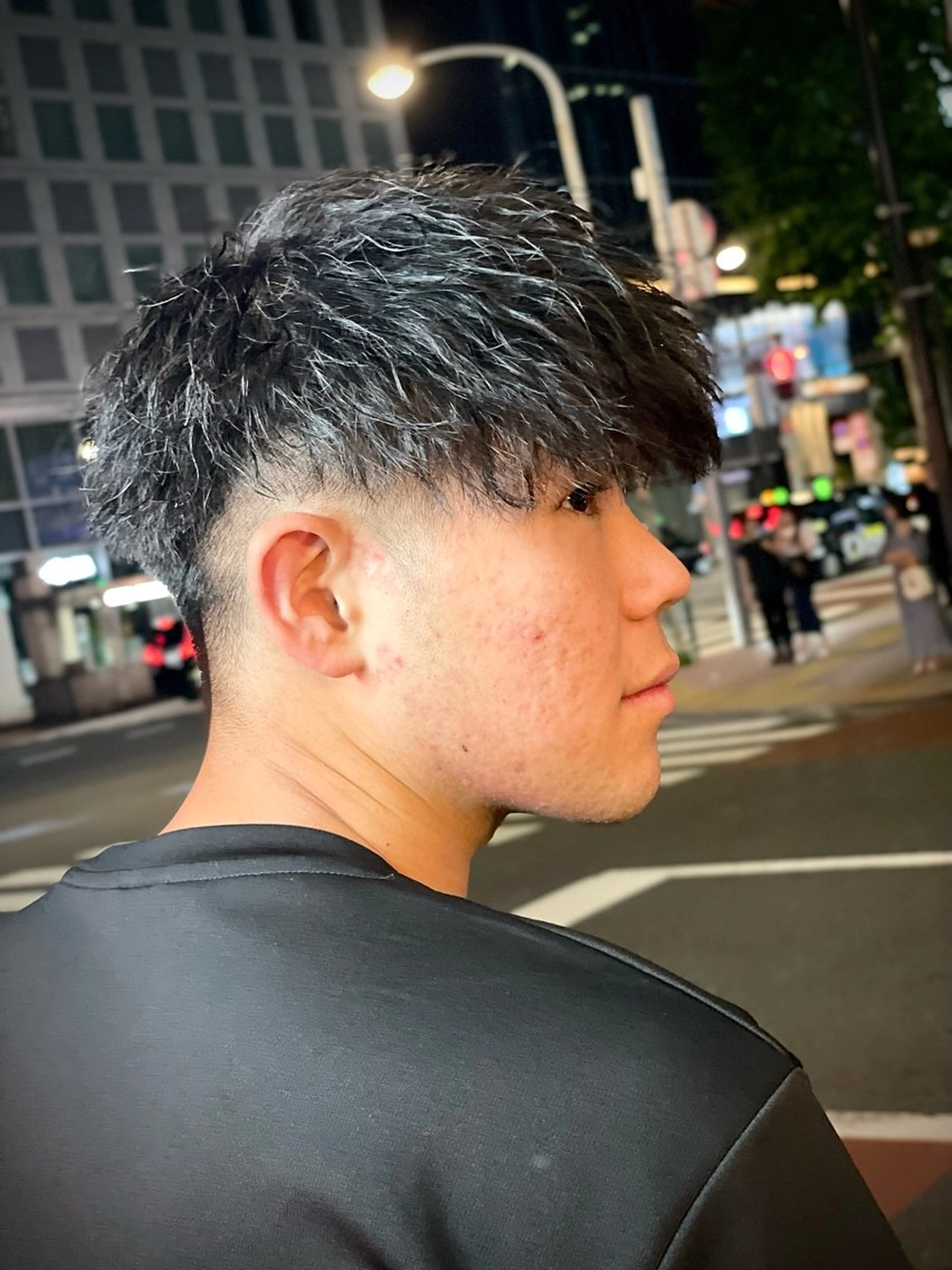 ショート パーマ メンズ 浅見 天翔のヘアスタイル