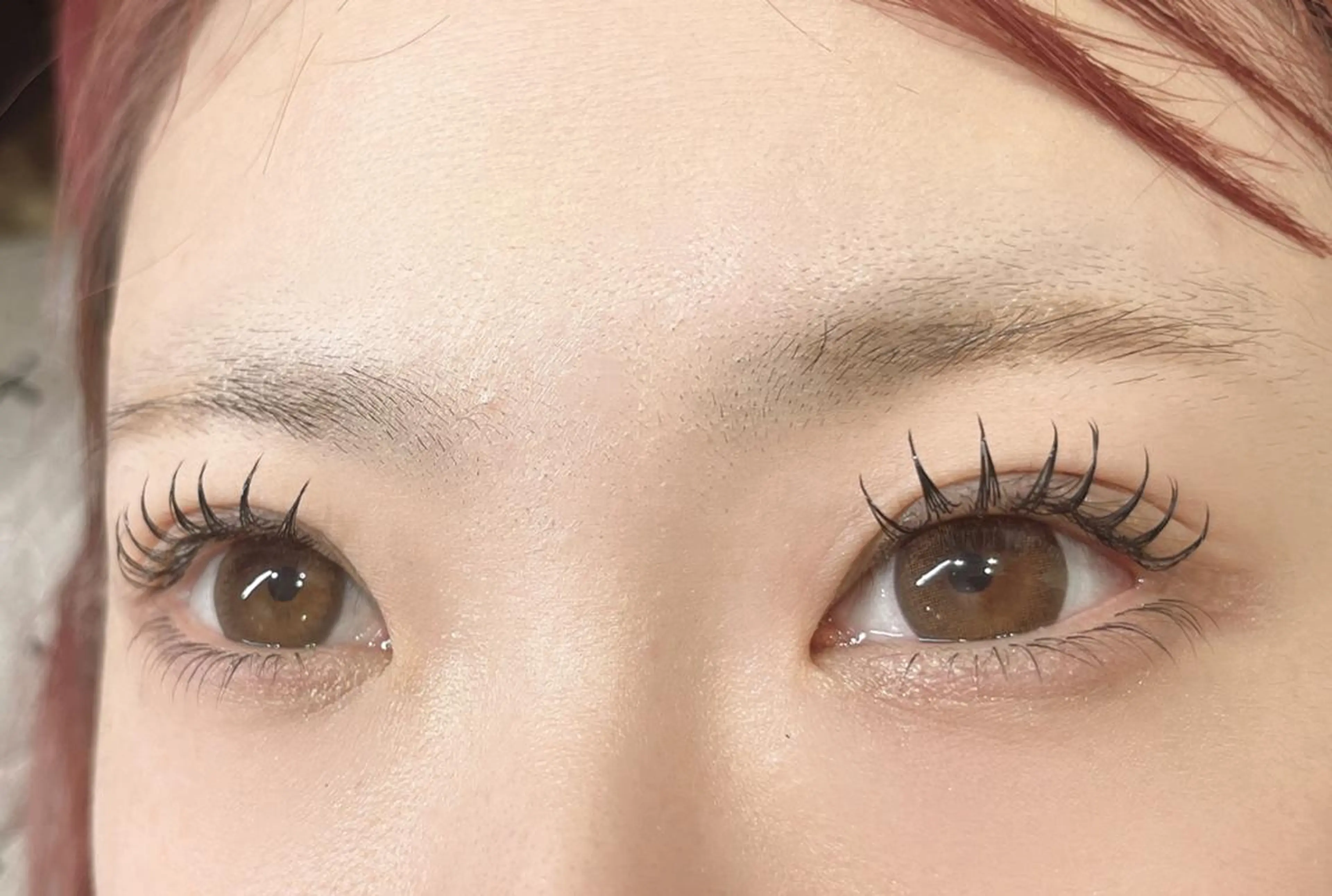 マツエク・マツパ 付け放題 バインドロック カラーマツエク フラットラッシュ 韓国風マツエク AB マツエクネイルサロンのマツエク・マツパデザイン