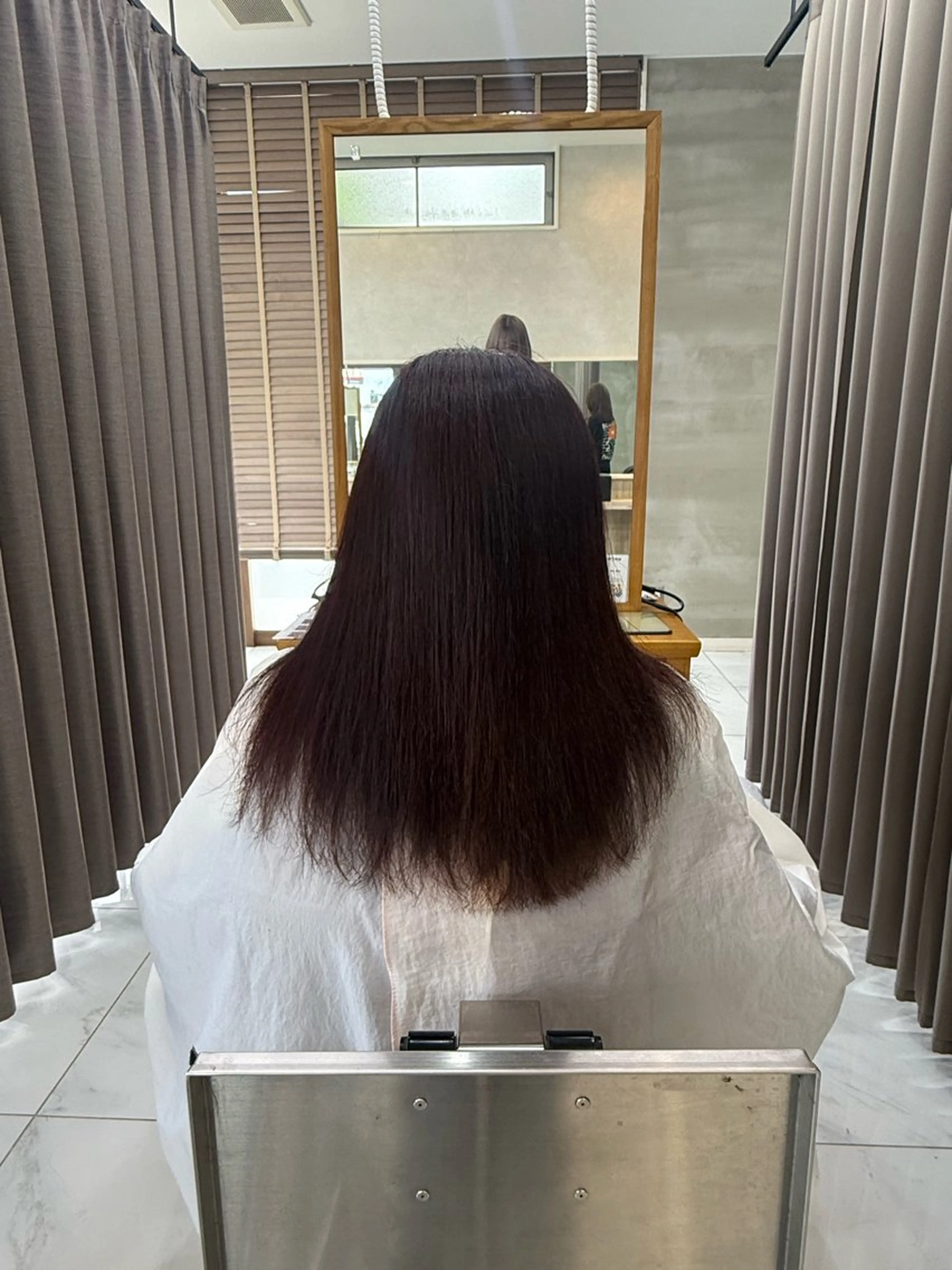 ミディアム ヘアカラー 青木 亜美のヘアスタイル