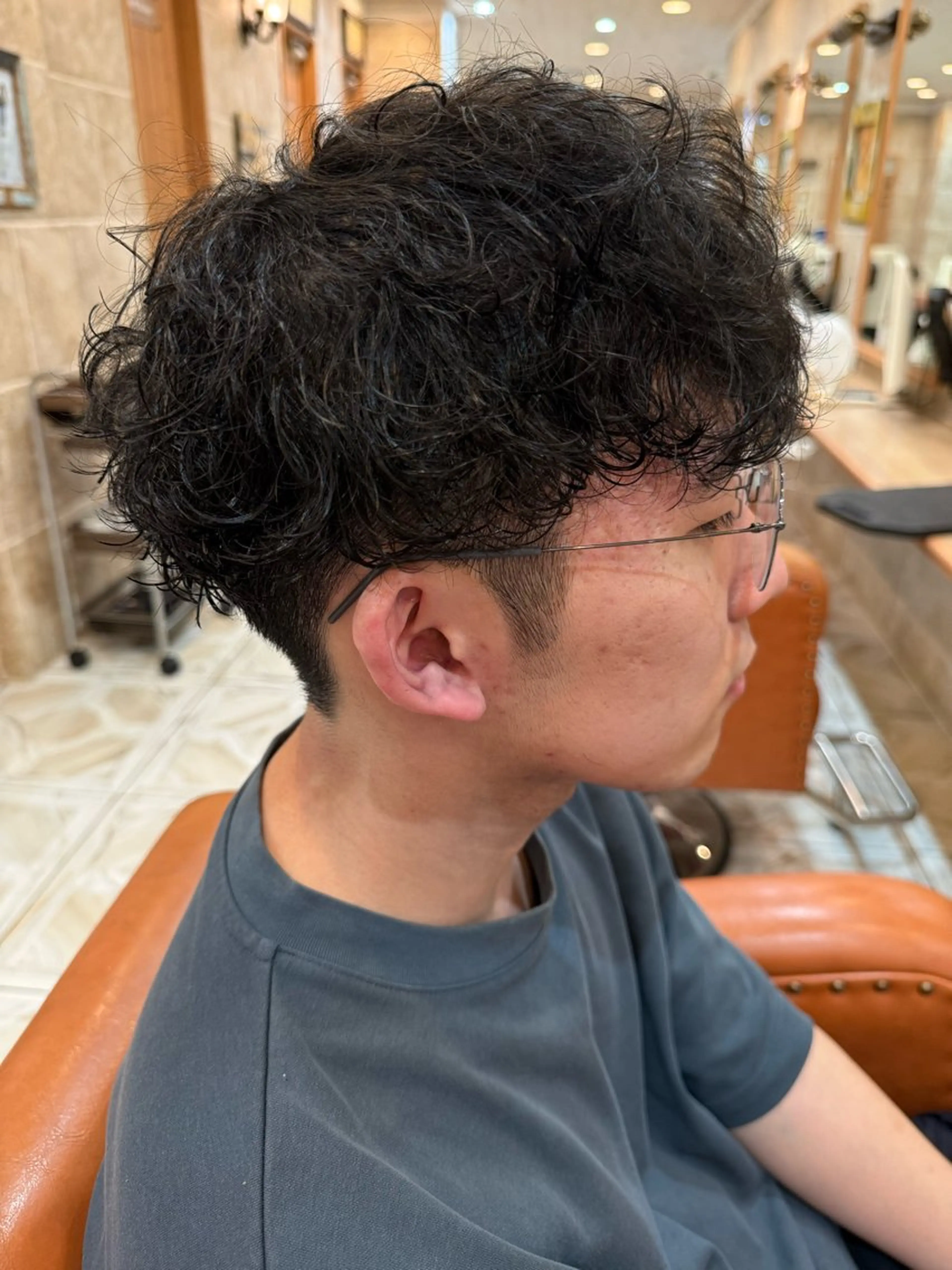 ミディアム カット パーマ 🔥メンズ特化🔥 春音のヘアスタイル