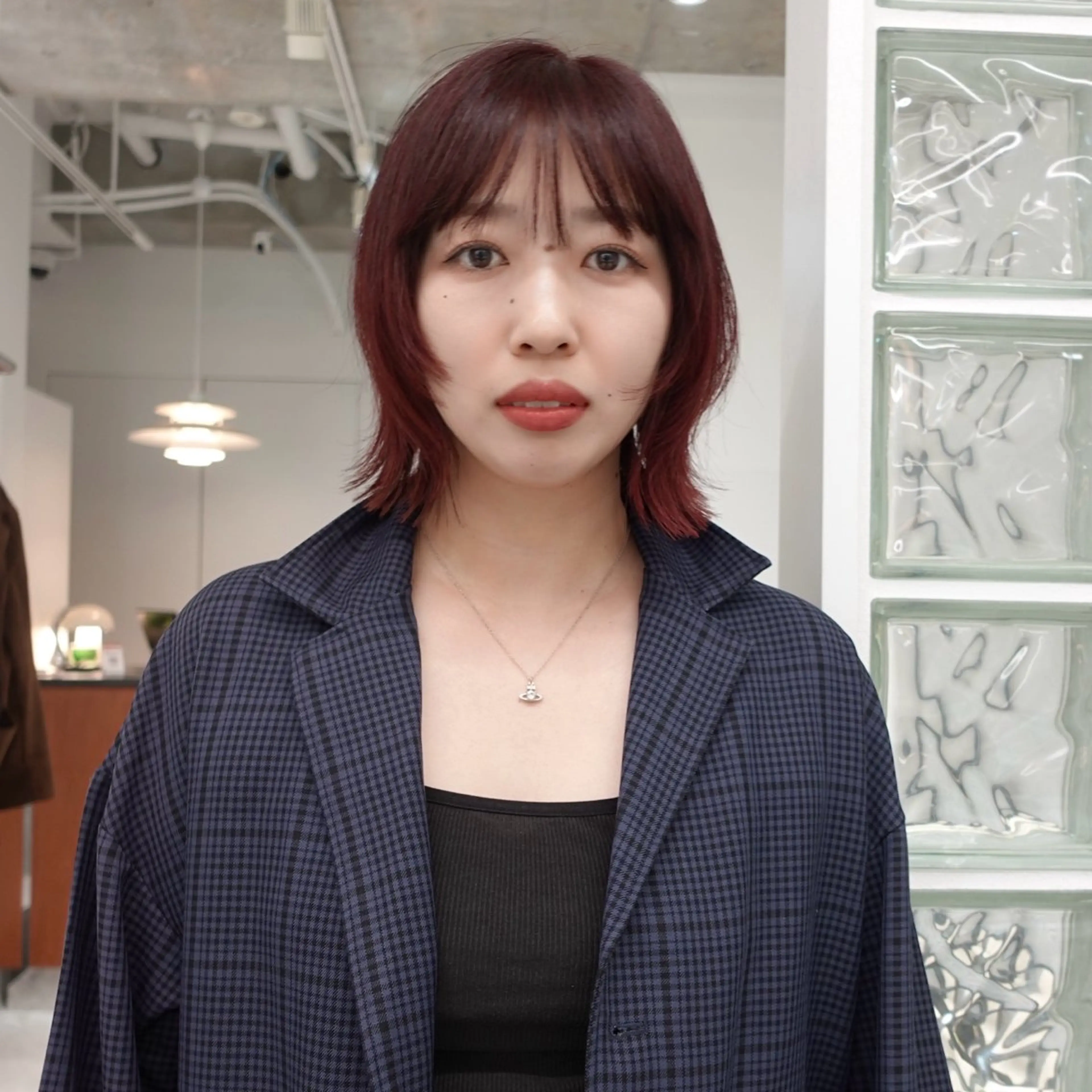 ミディアム カラー ヘアアレンジ ボブレイヤー ボブ レイヤーカット カット ヘアカラー 🌐サトウ リョウ🌐のヘアスタイル