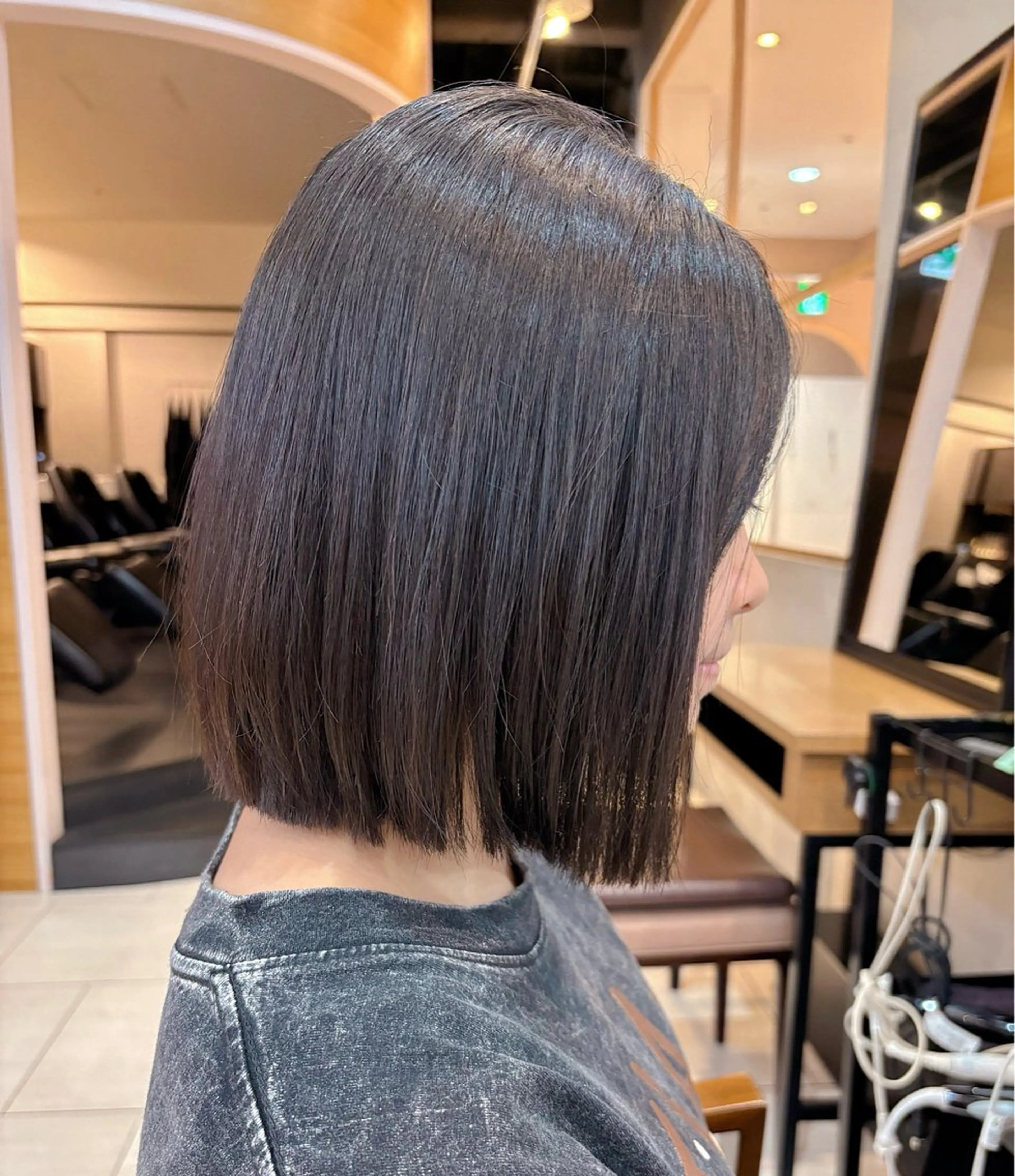 ミディアム 縮毛矯正 トリートメント ボブ/ミディアム 親しみやすさ/さくらのヘアスタイル