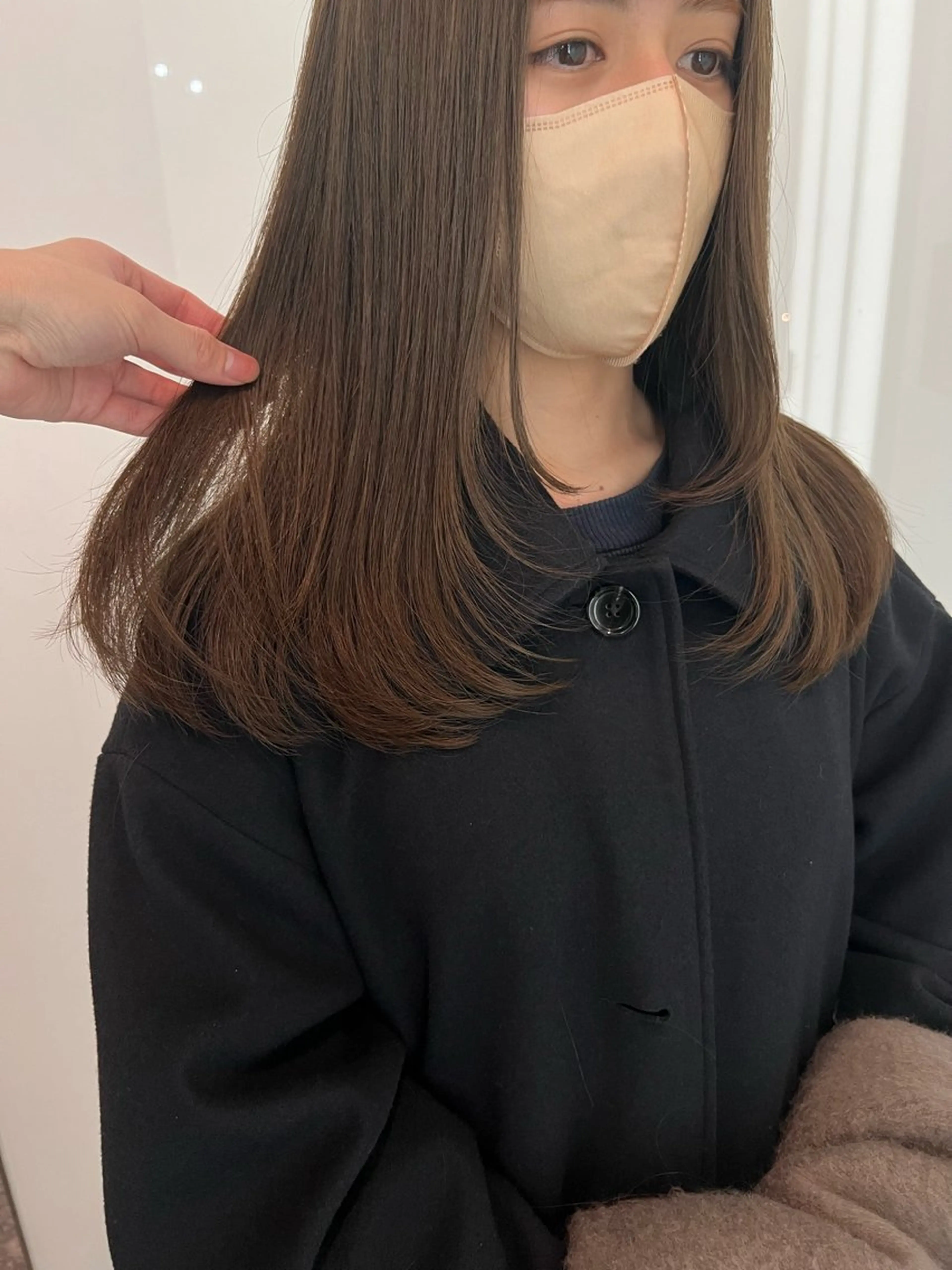 ロング カラー ヘアアレンジ 韓国風ヘア レイヤーカット ロング カット belle 表参道 terrace所属・抜きっぱなしブロンド /ハイトーン/カナタのヘアスタイル